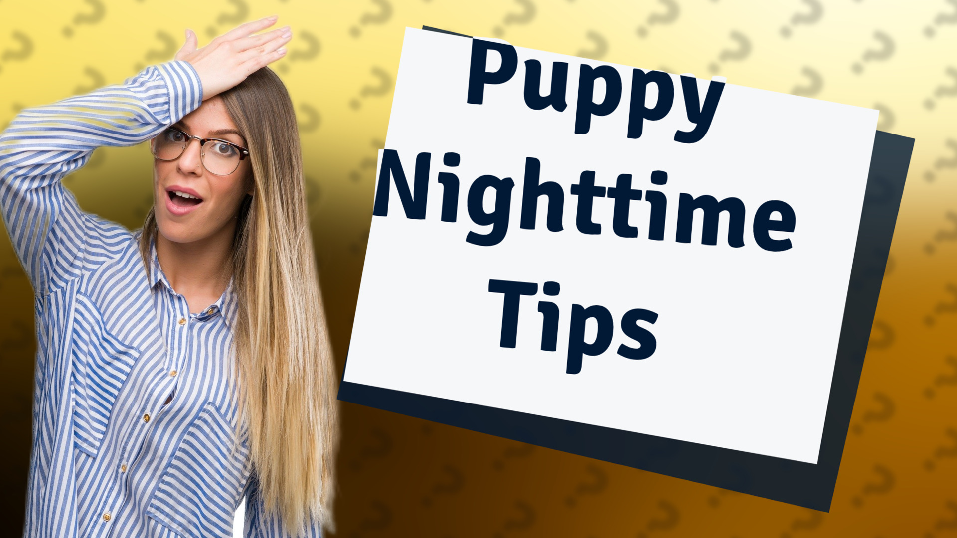 Puppy Nighttime Tips