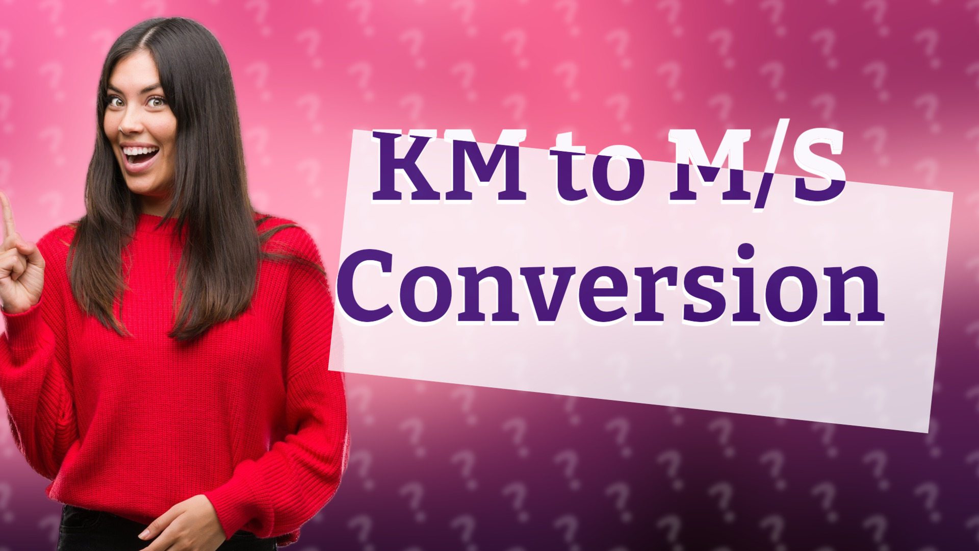 KM to M/S Conversion