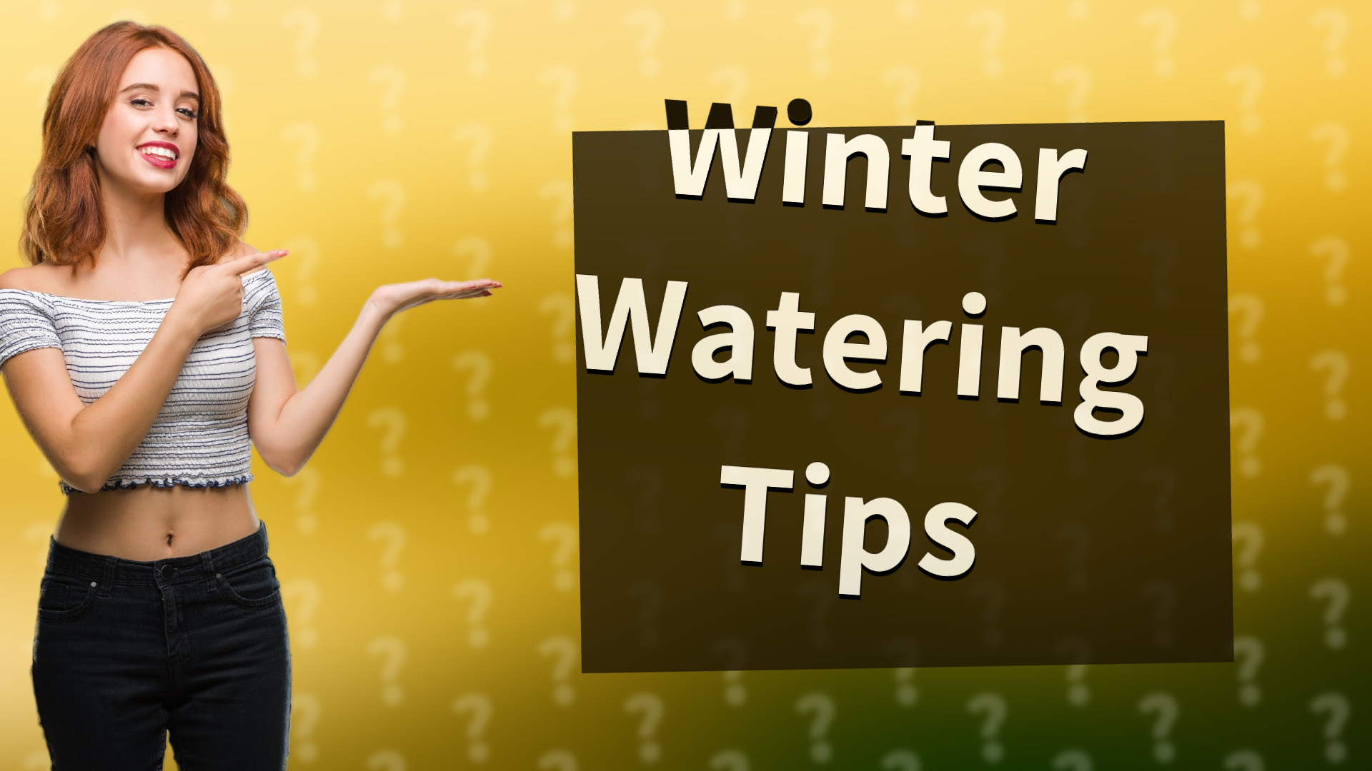 Winter Watering Tips