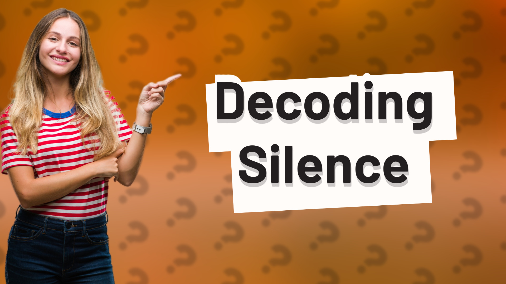 Decoding Silence