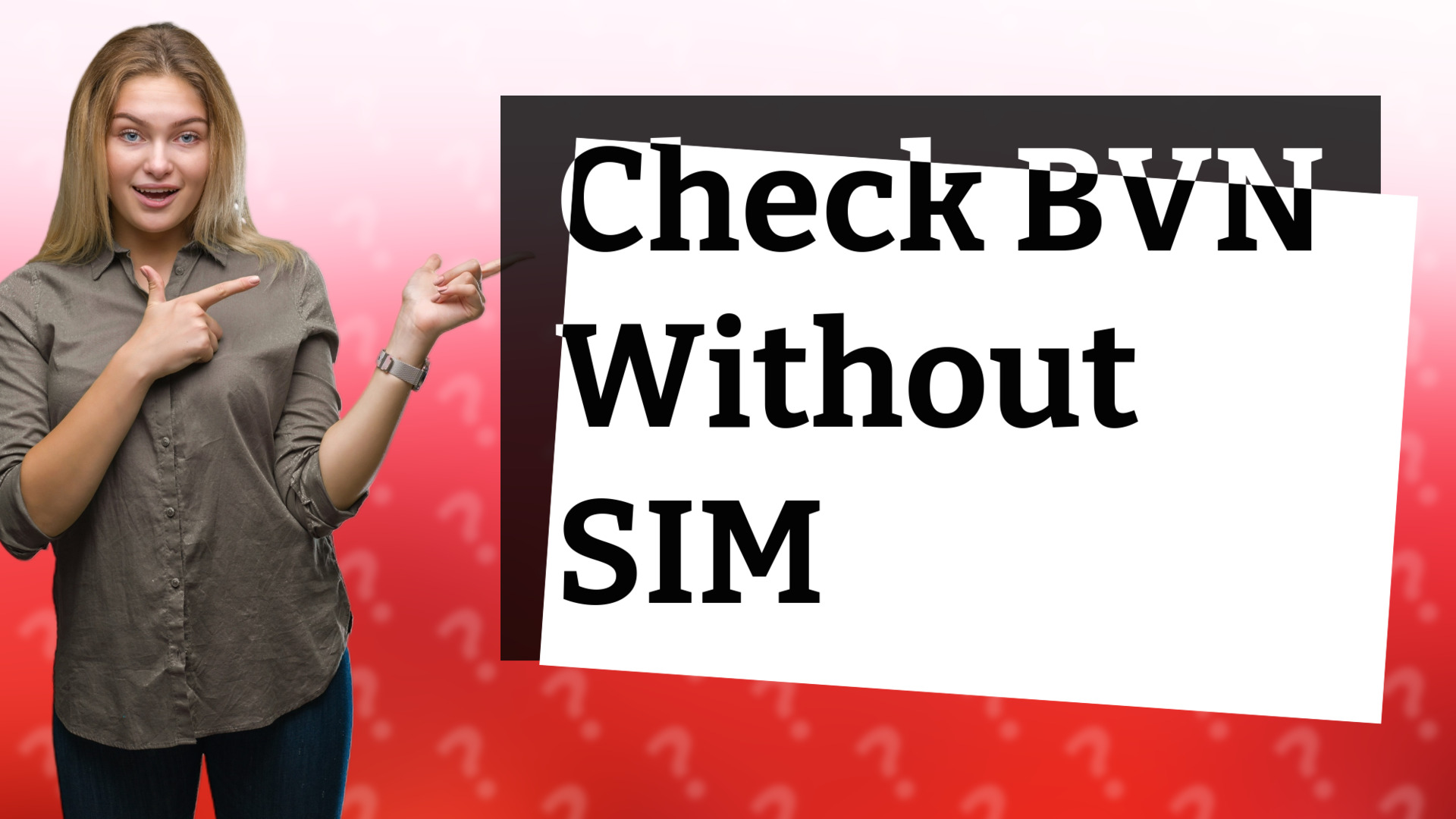 Check BVN Without SIM