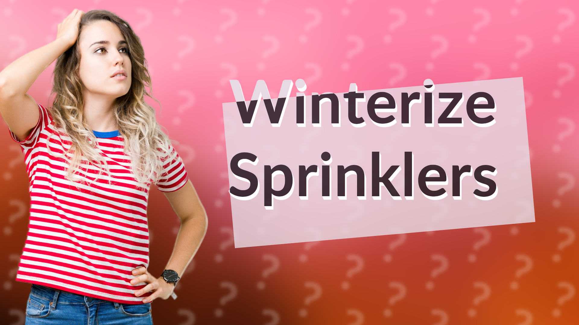 Winterize Sprinklers