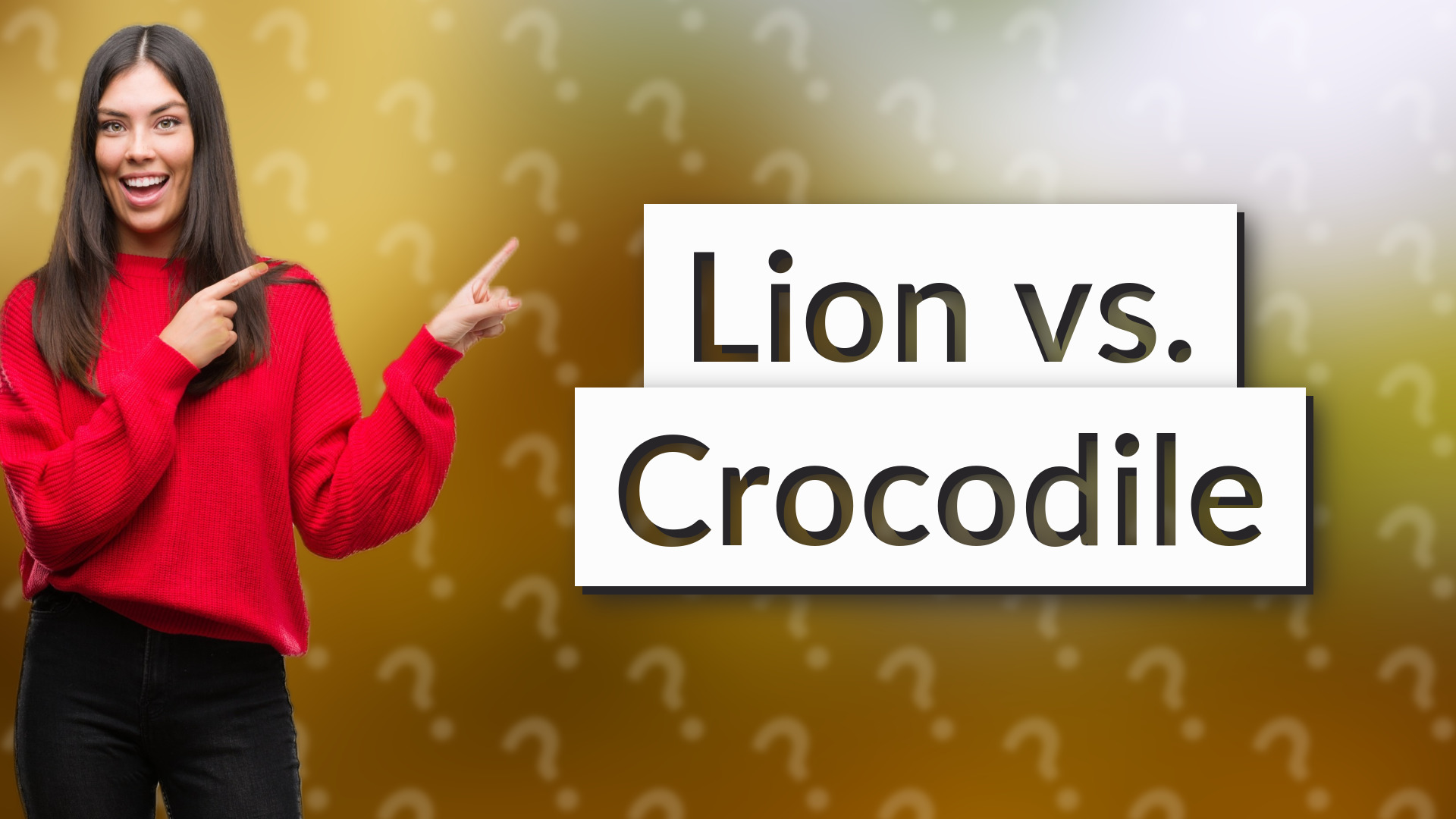 Lion vs. Crocodile