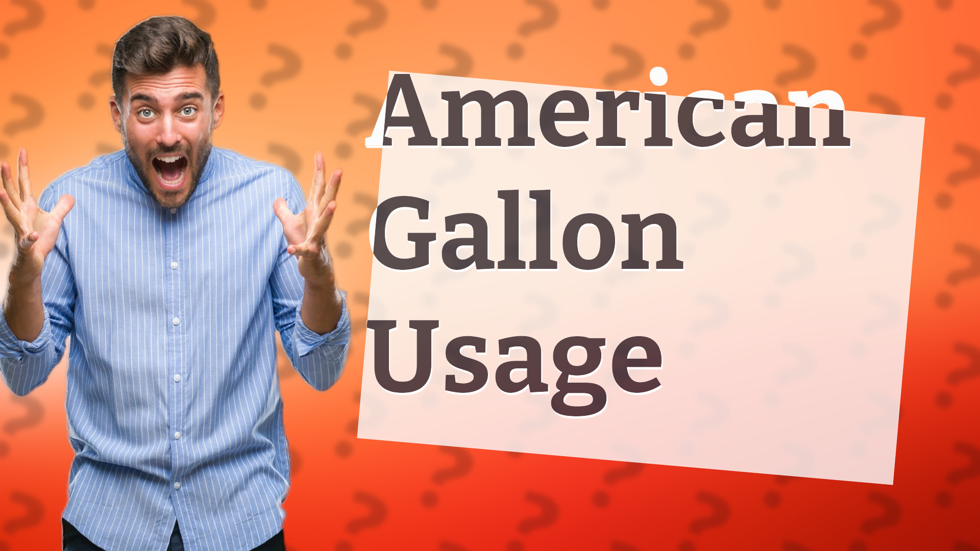 American Gallon Usage