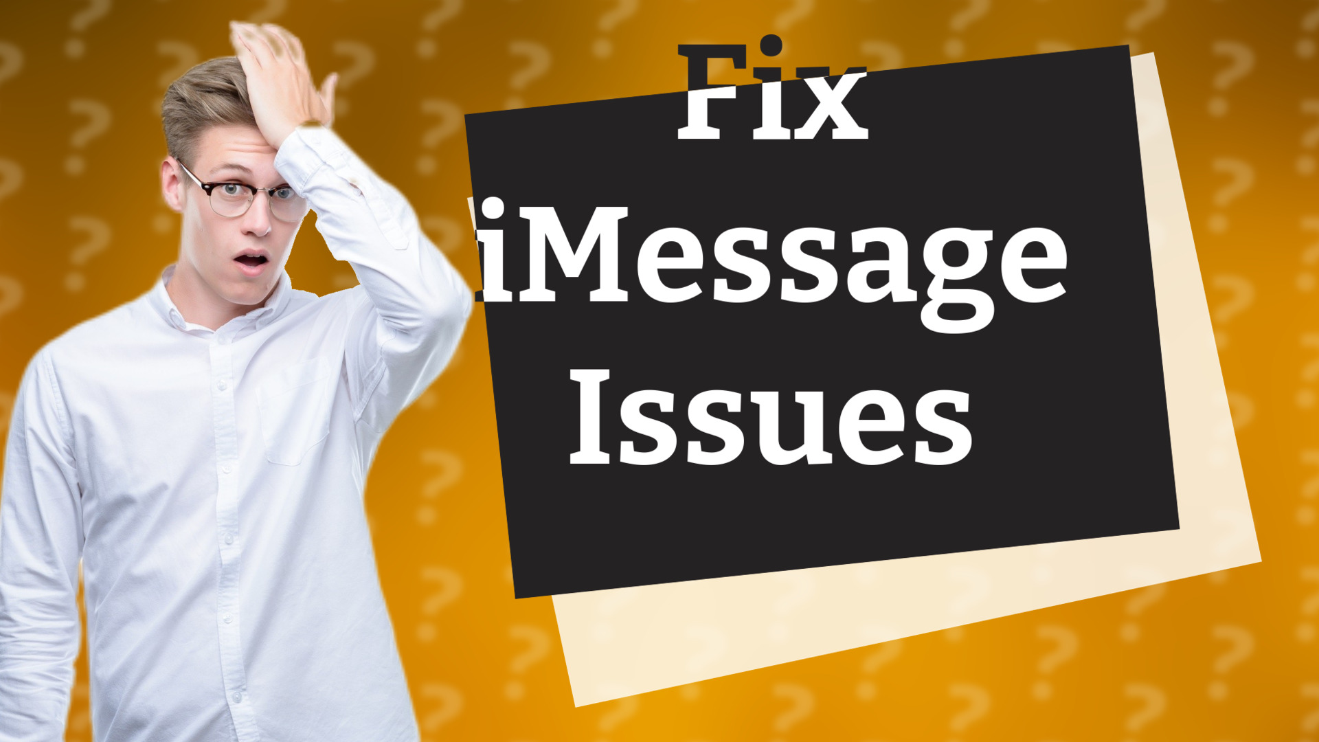 Fix iMessage Issues