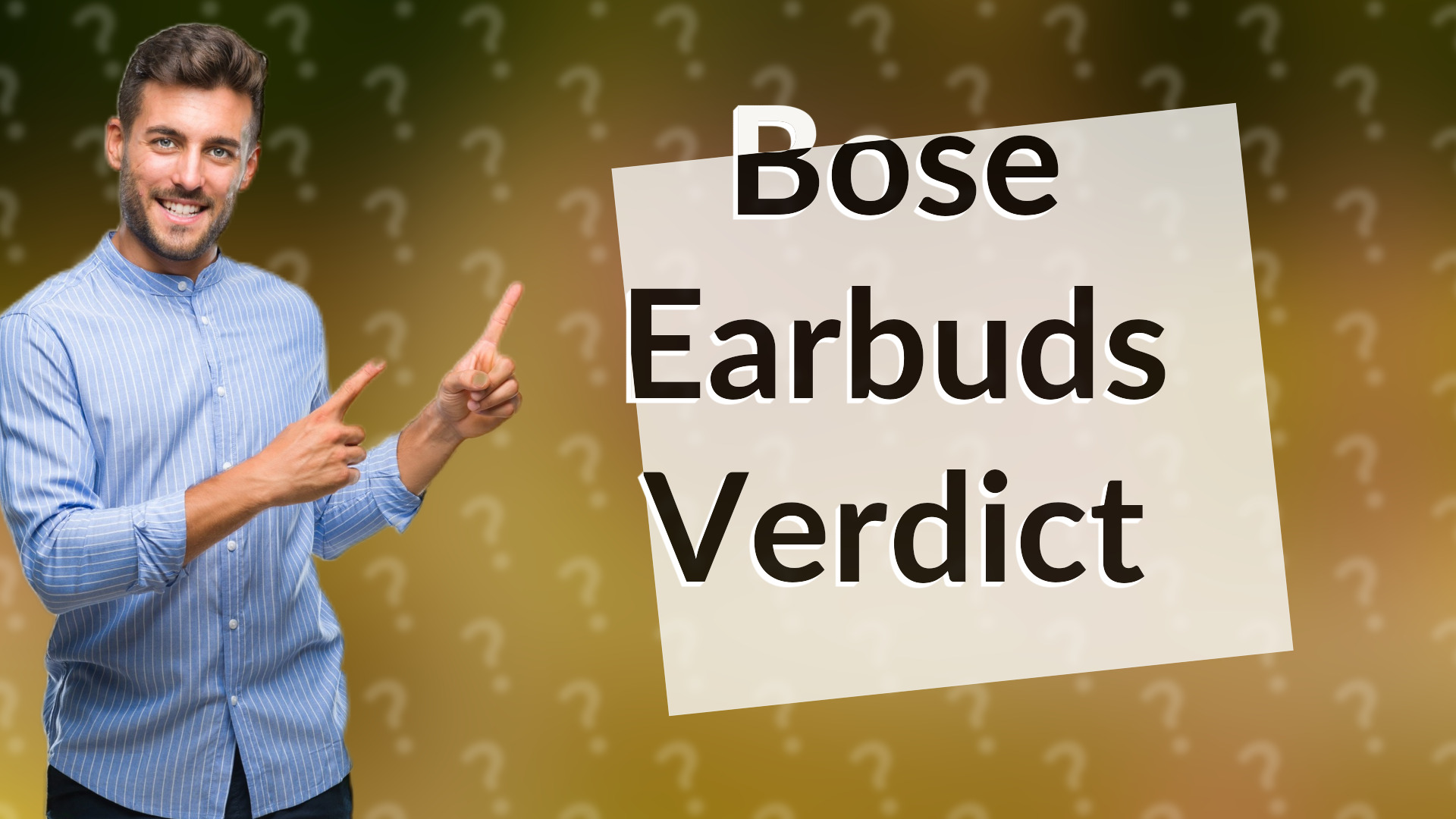 Bose Earbuds Verdict
