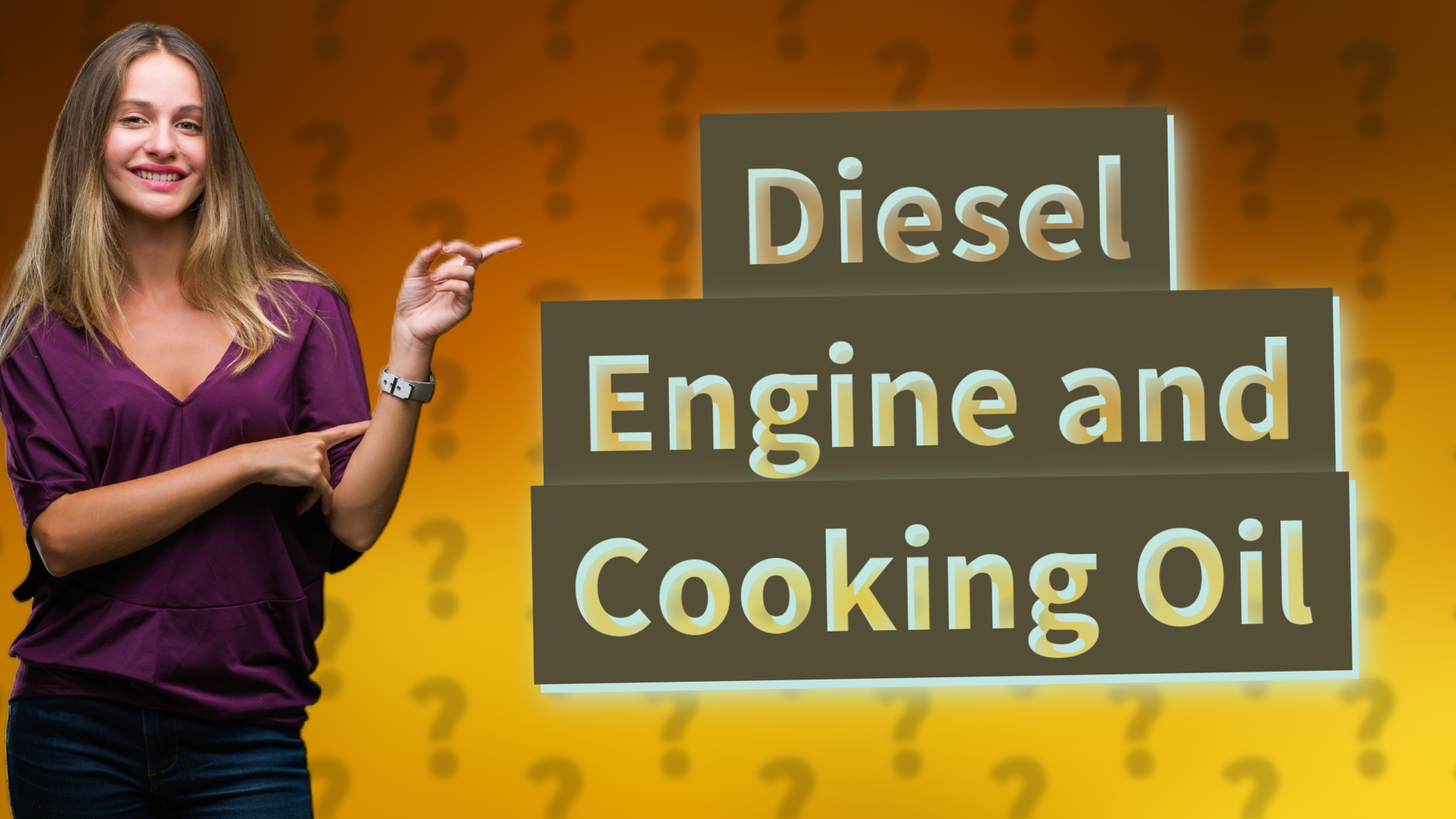 Diesel Engine and Cooking Oil