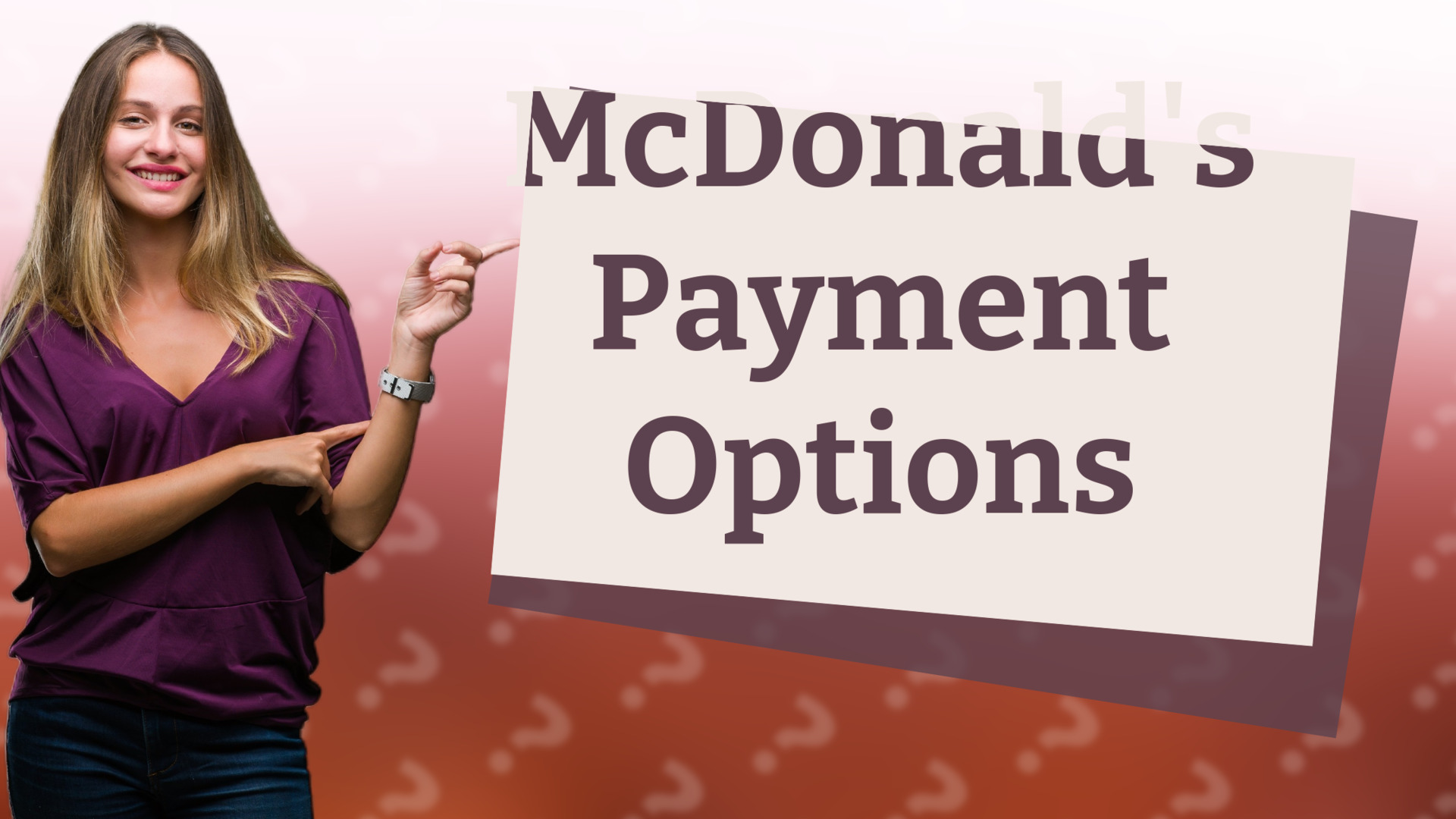 McDonald's Payment Options