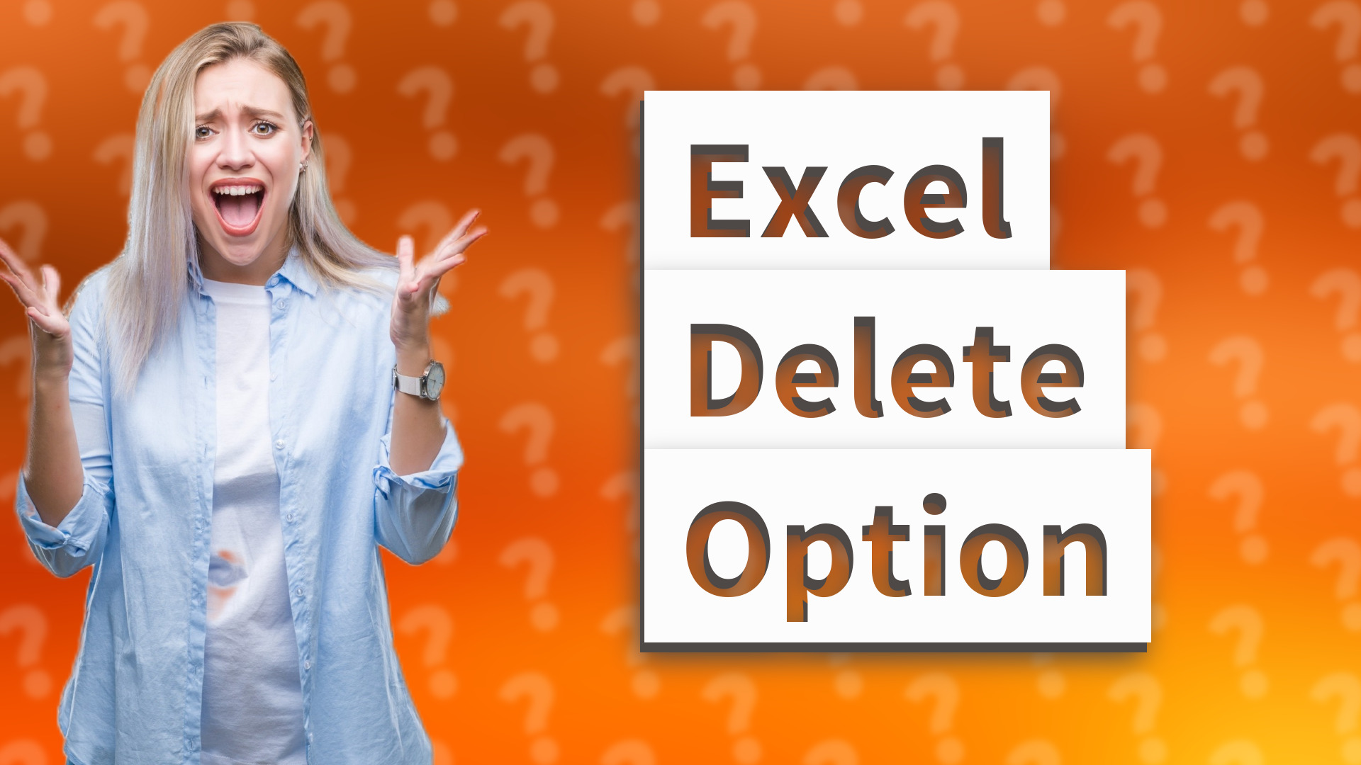 Excel Delete Option