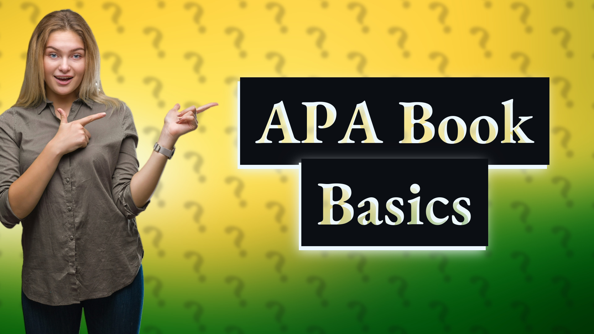 APA Book Basics