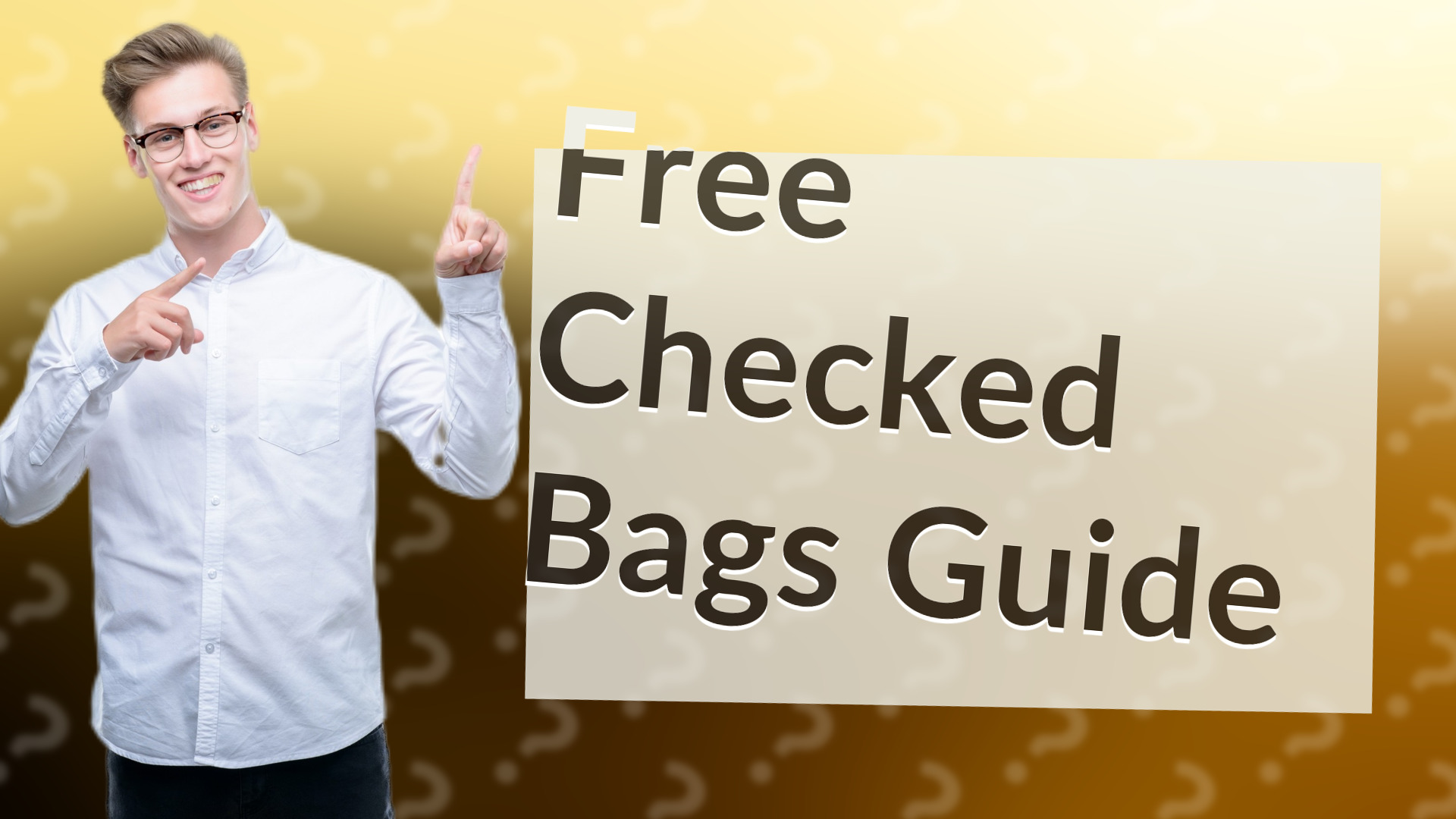 Free Checked Bags Guide