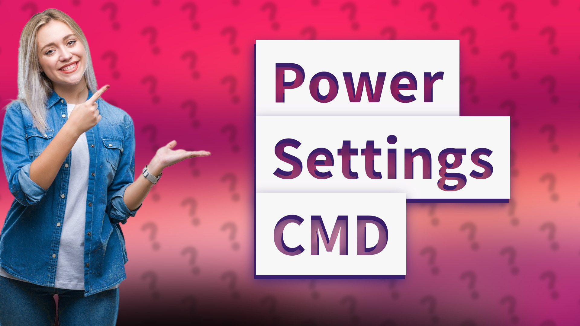 Power Settings CMD