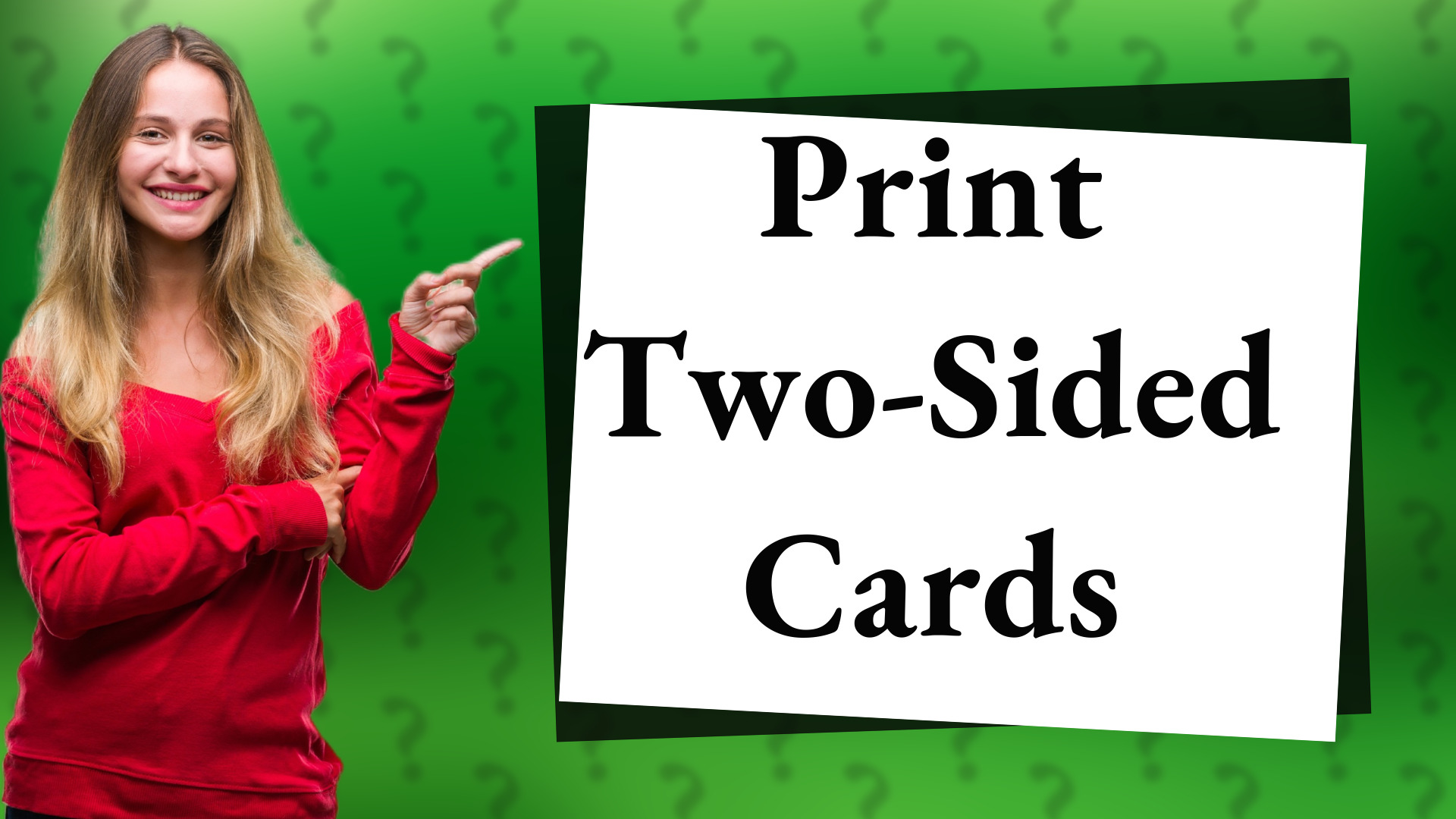 Print Two-Sided Cards
