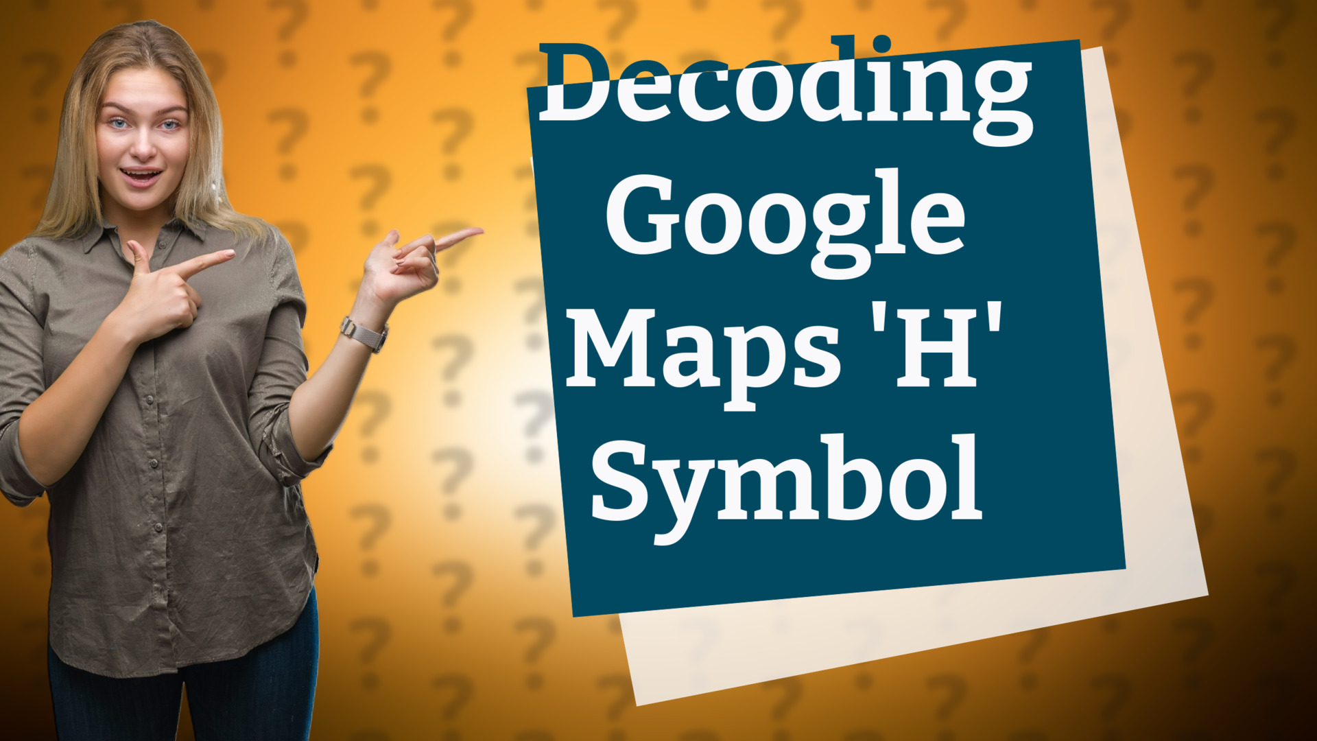 Decoding Google Maps 'H' Symbol
