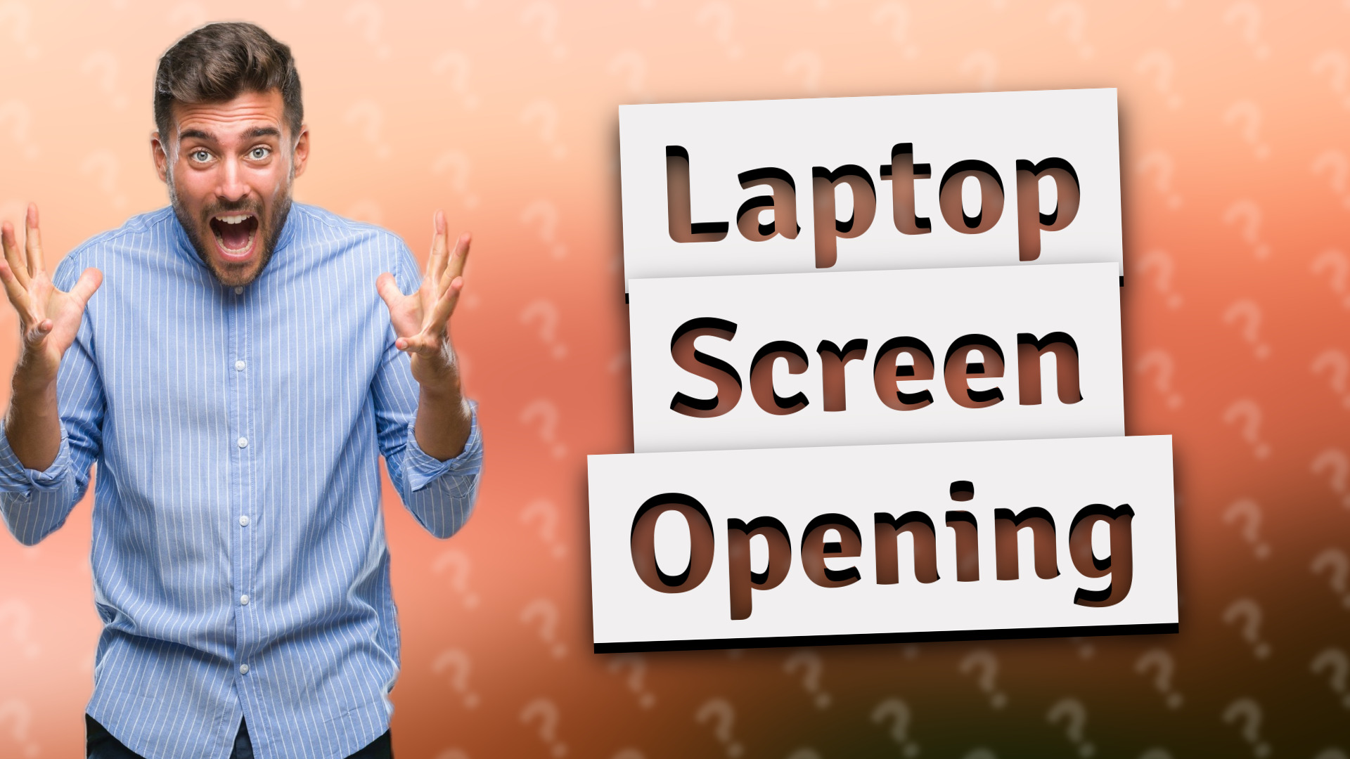 Laptop Screen Opening