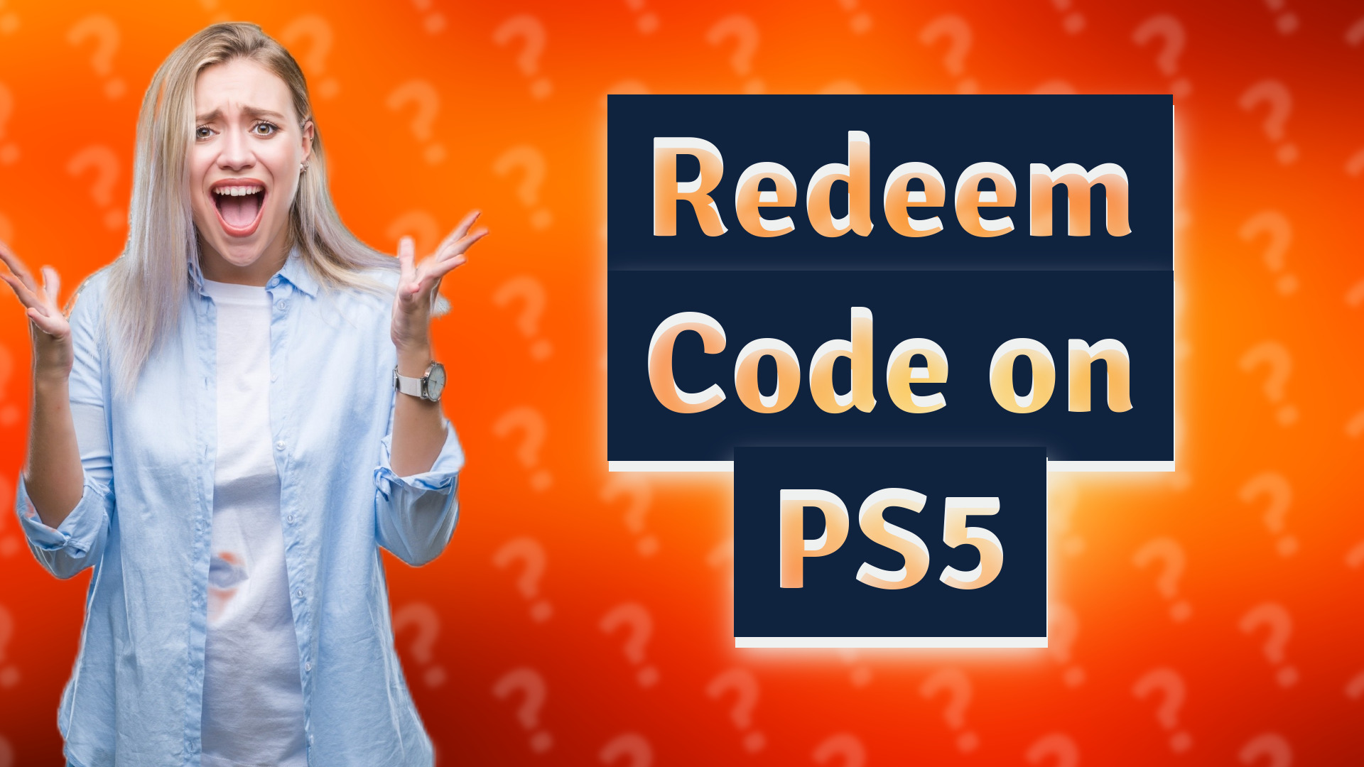 Redeem Code on PS5