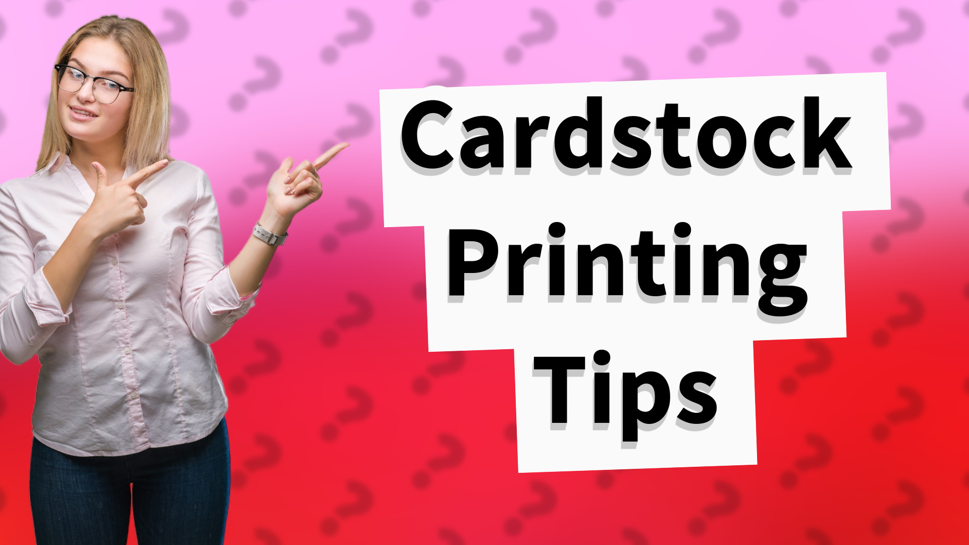 Cardstock Printing Tips