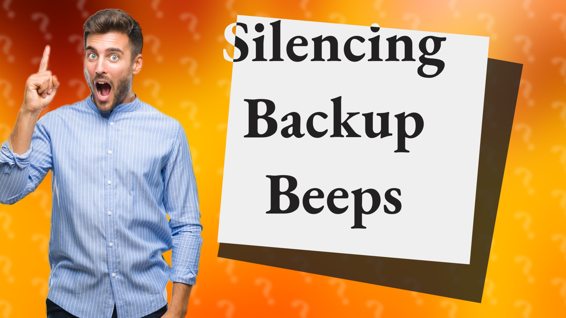 Silencing Backup Beeps