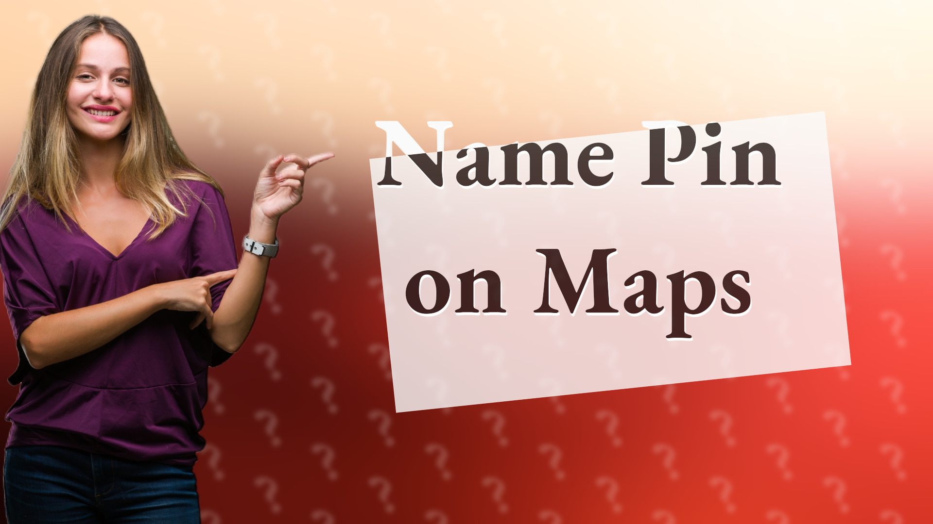 Name Pin on Maps