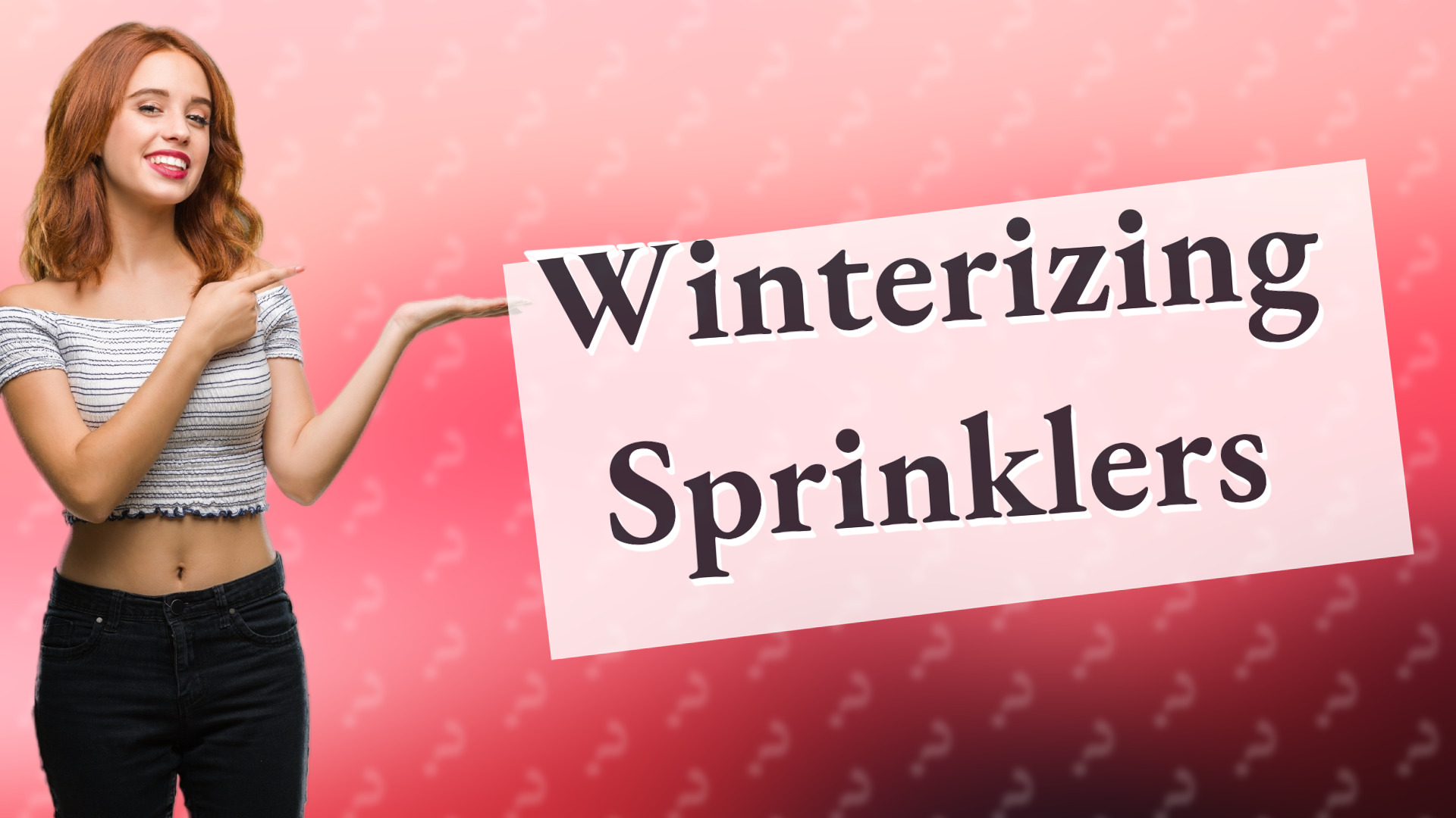 Winterizing Sprinklers
