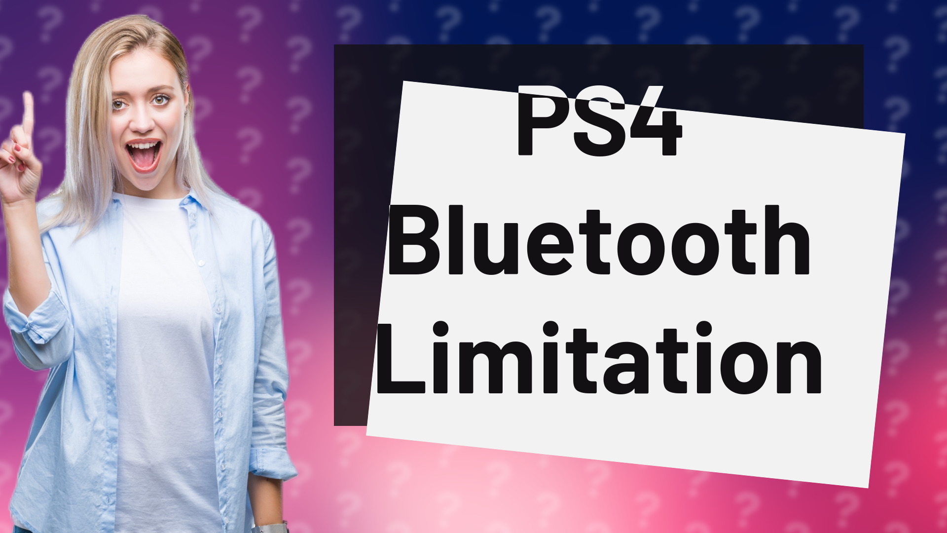 PS4 Bluetooth Limitation