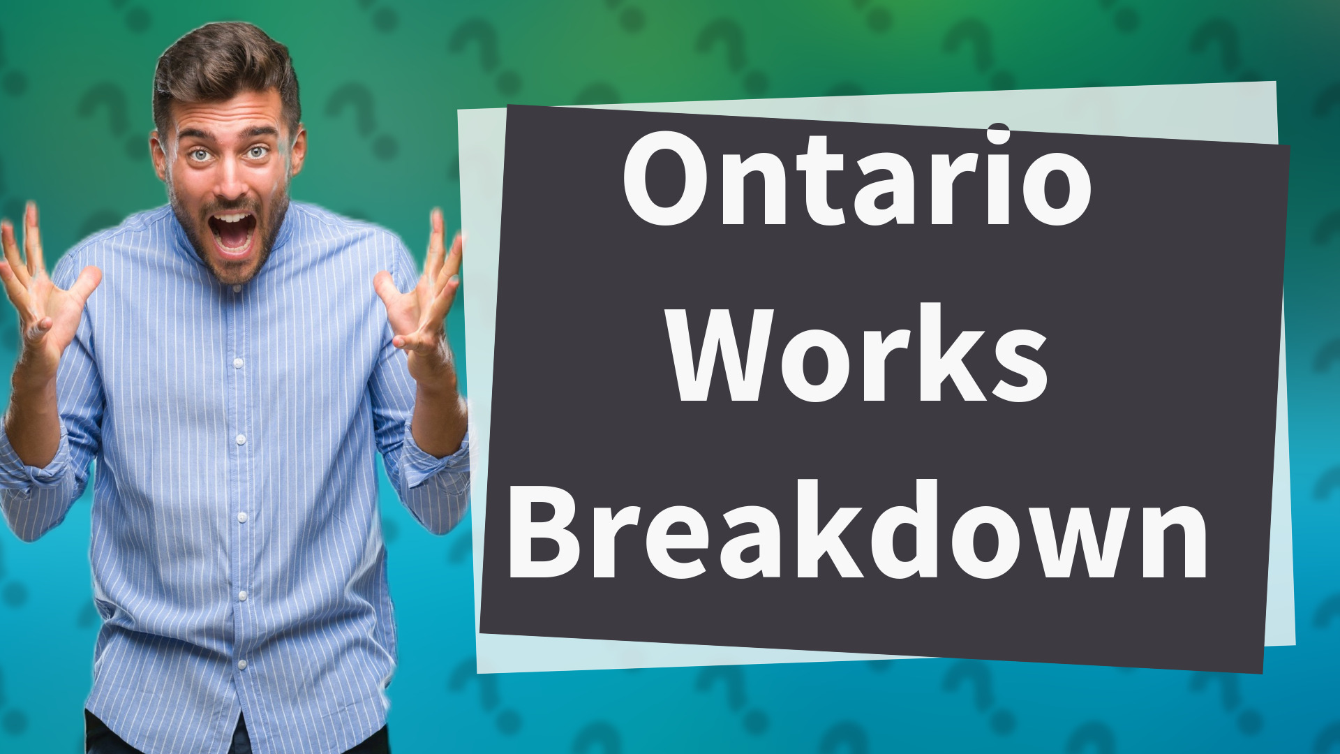 Ontario Works Breakdown
