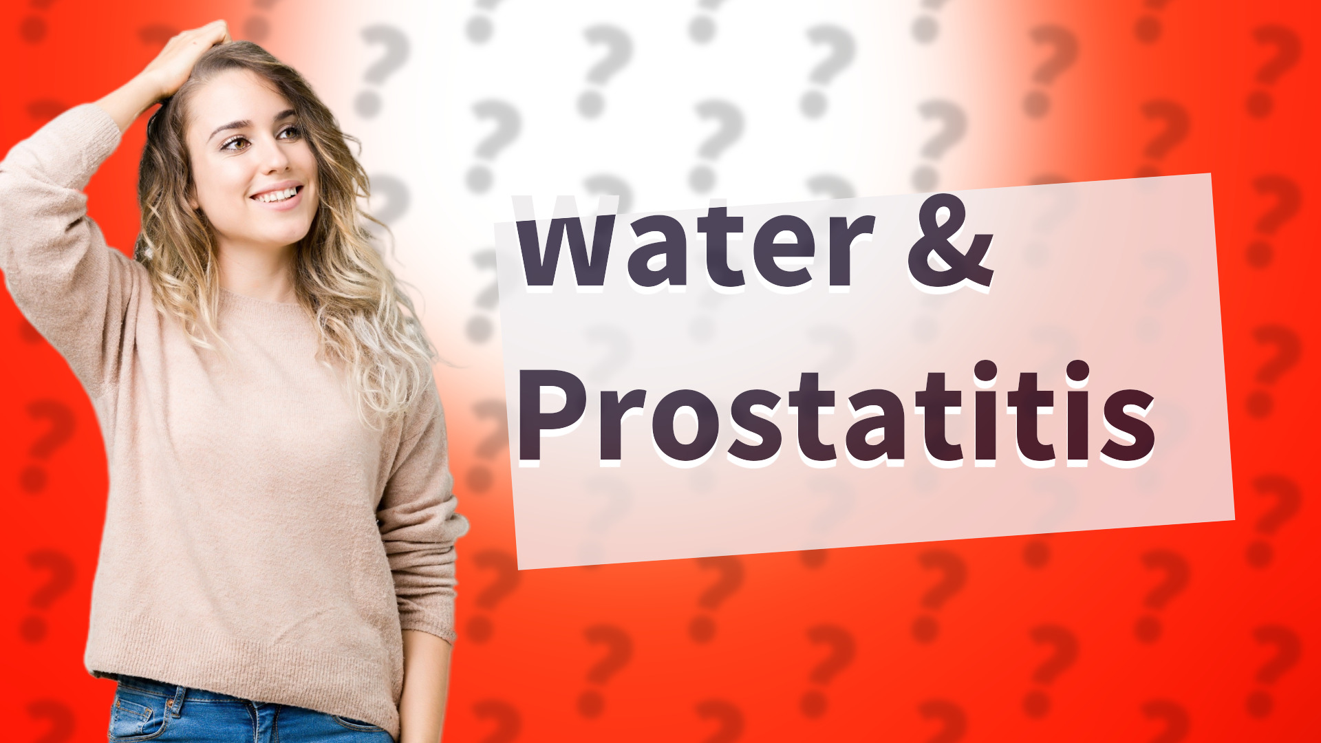 Water & Prostatitis