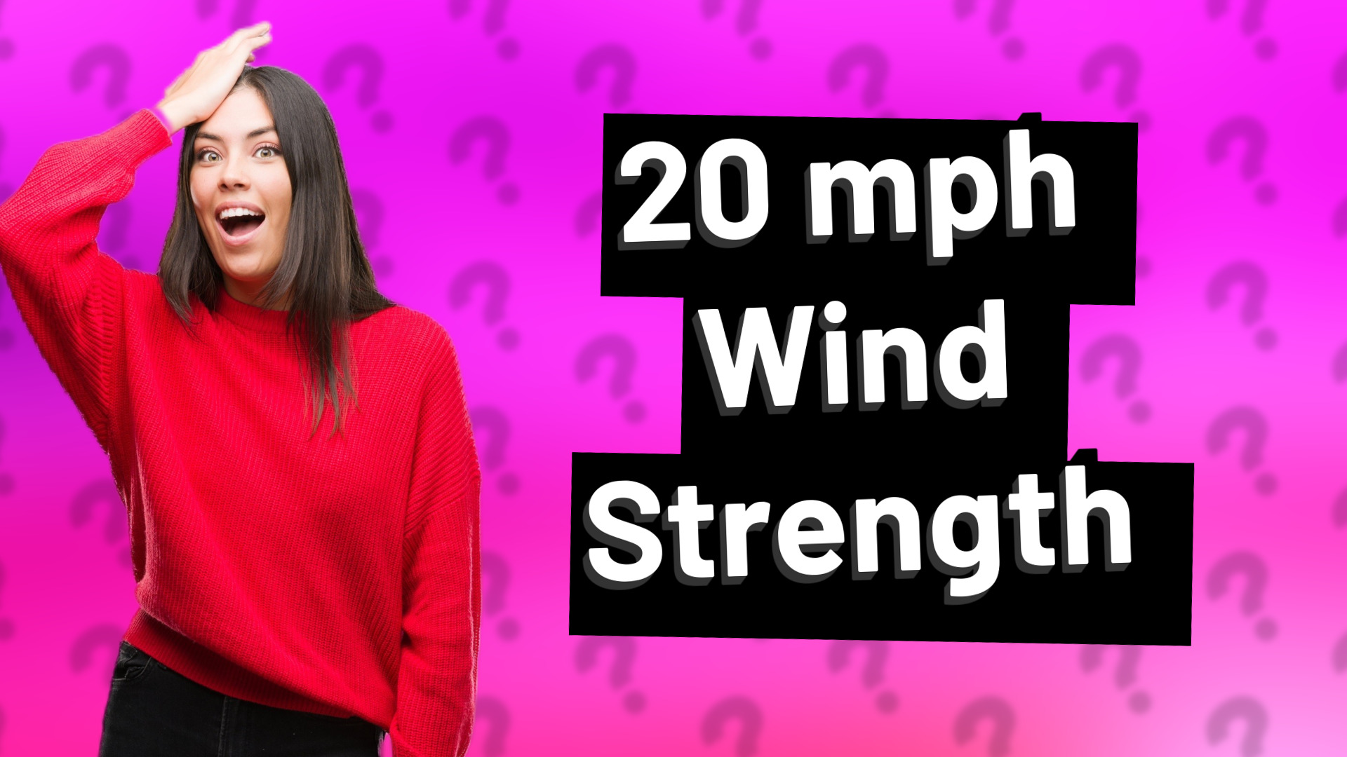 20 mph Wind Strength