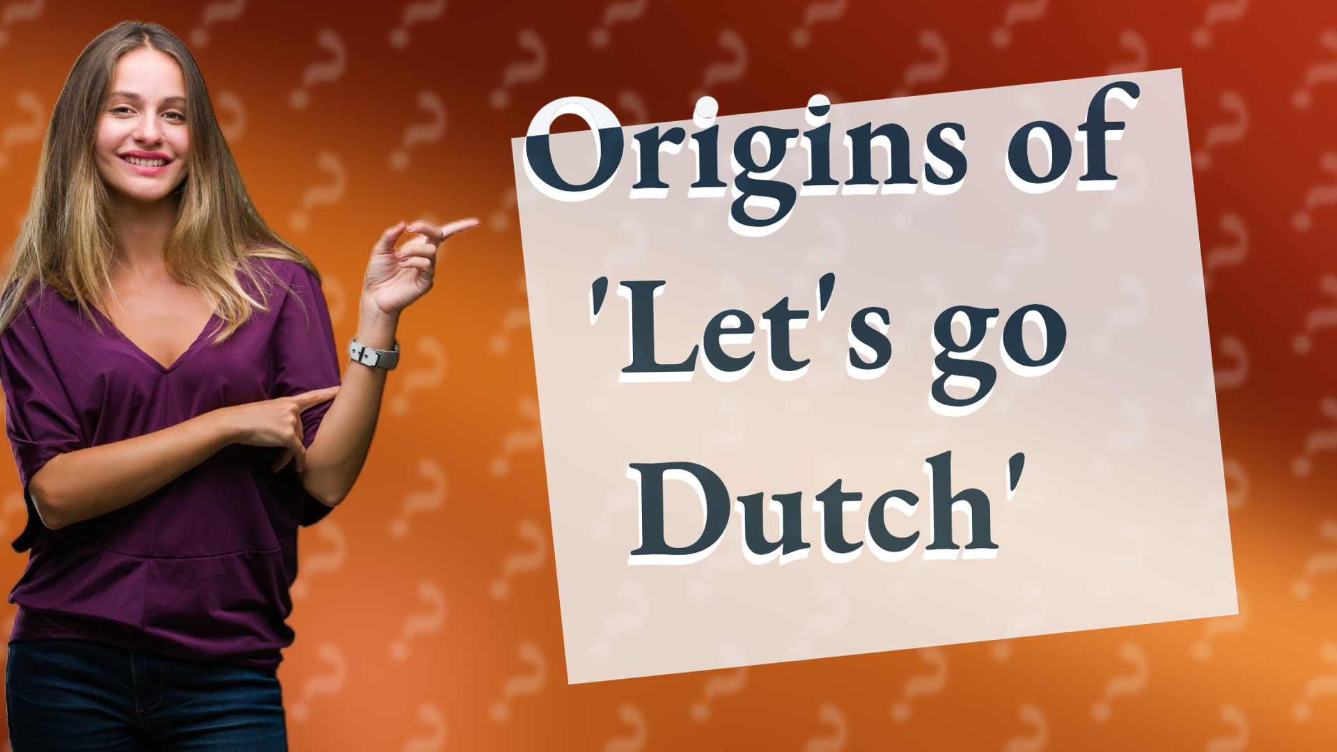 Origins of 'Let's go Dutch'