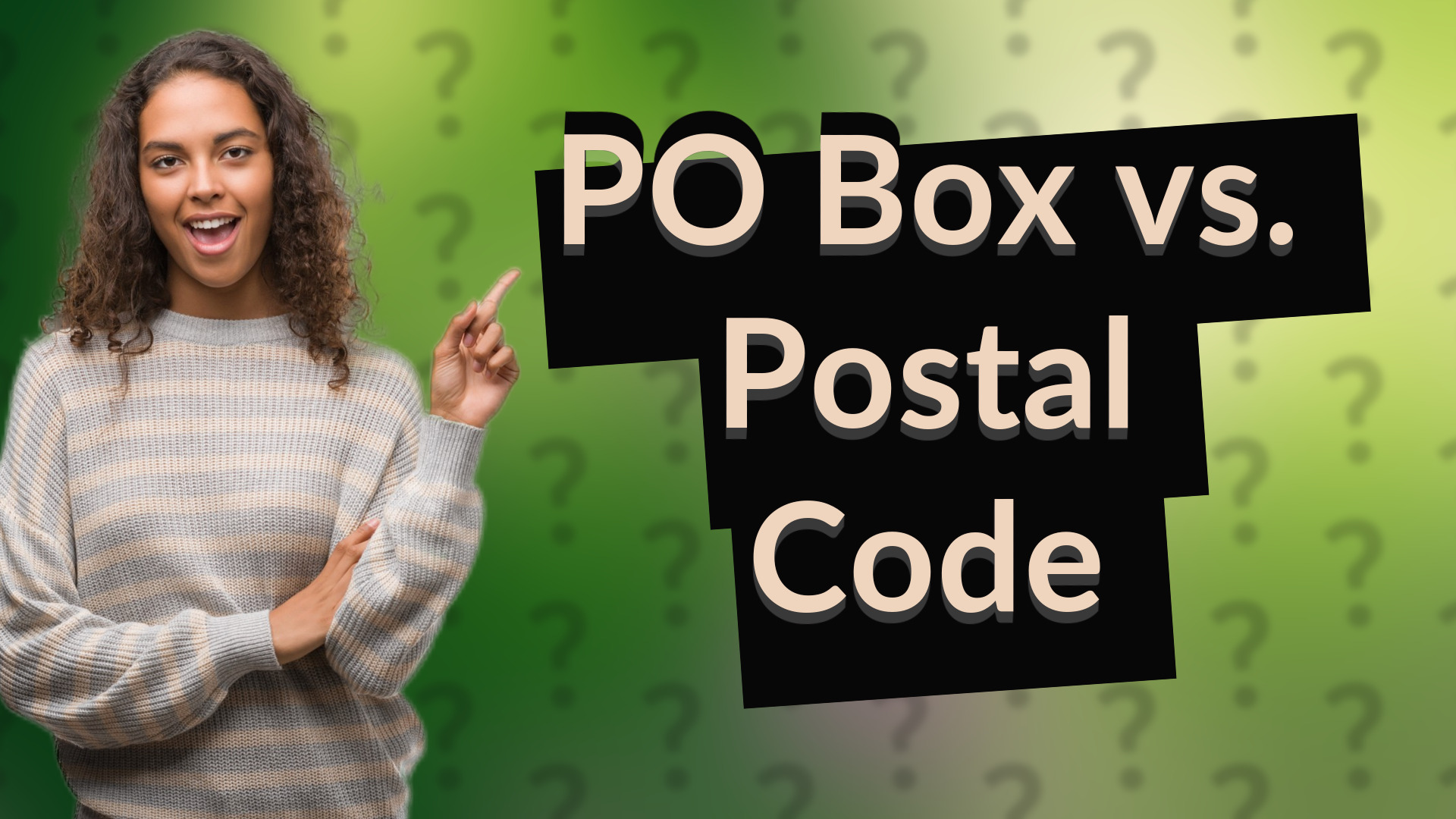 PO Box vs. Postal Code