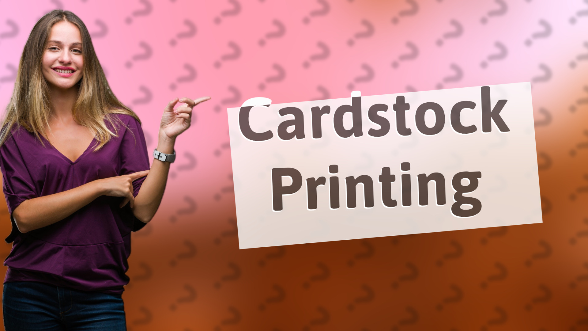 Cardstock Printing
