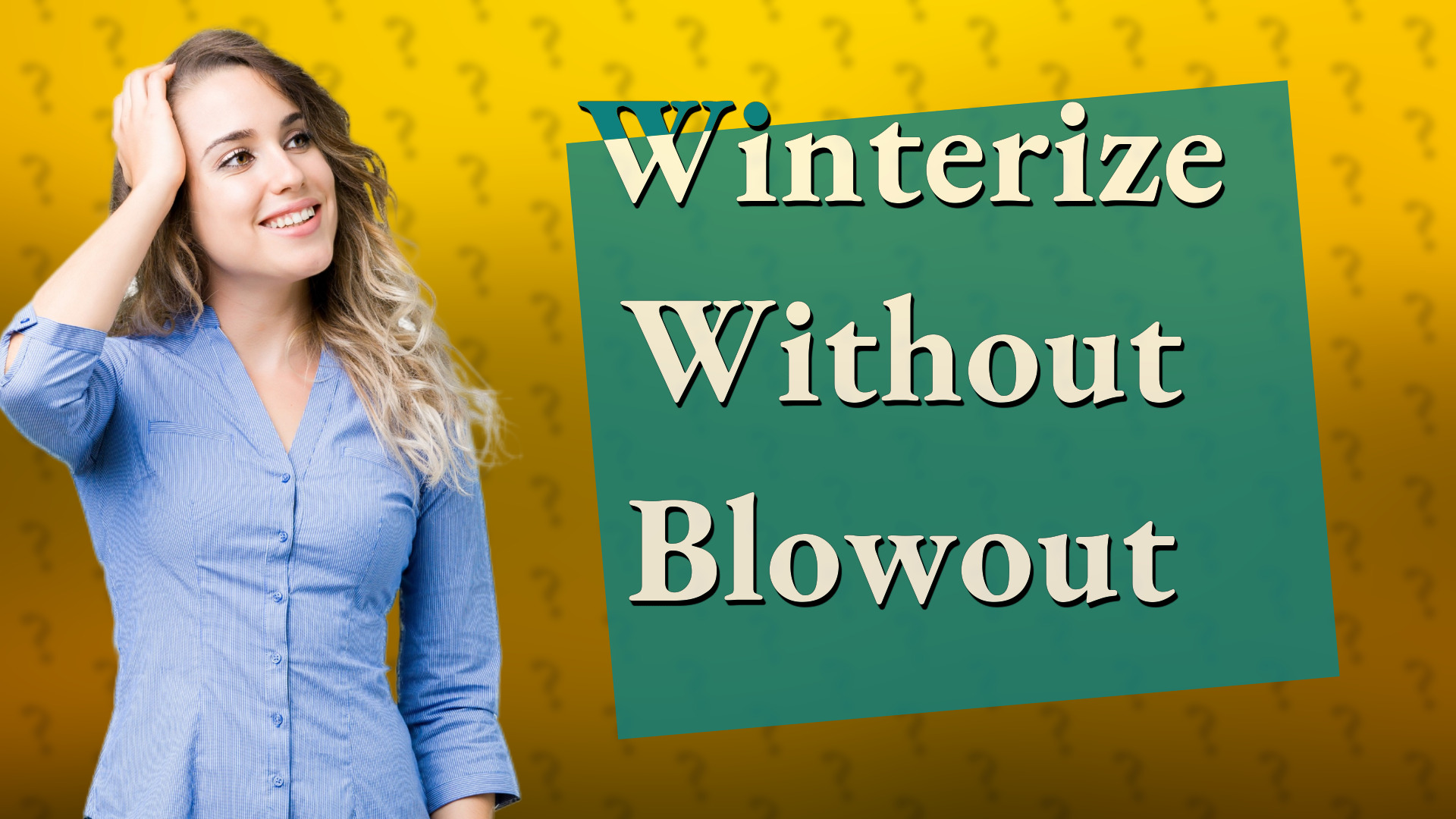 Winterize Without Blowout