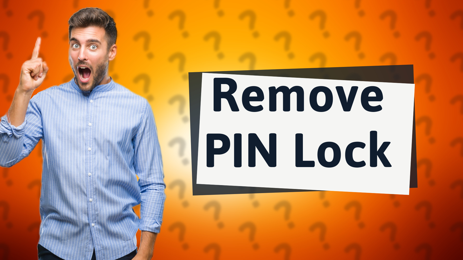 Remove PIN Lock