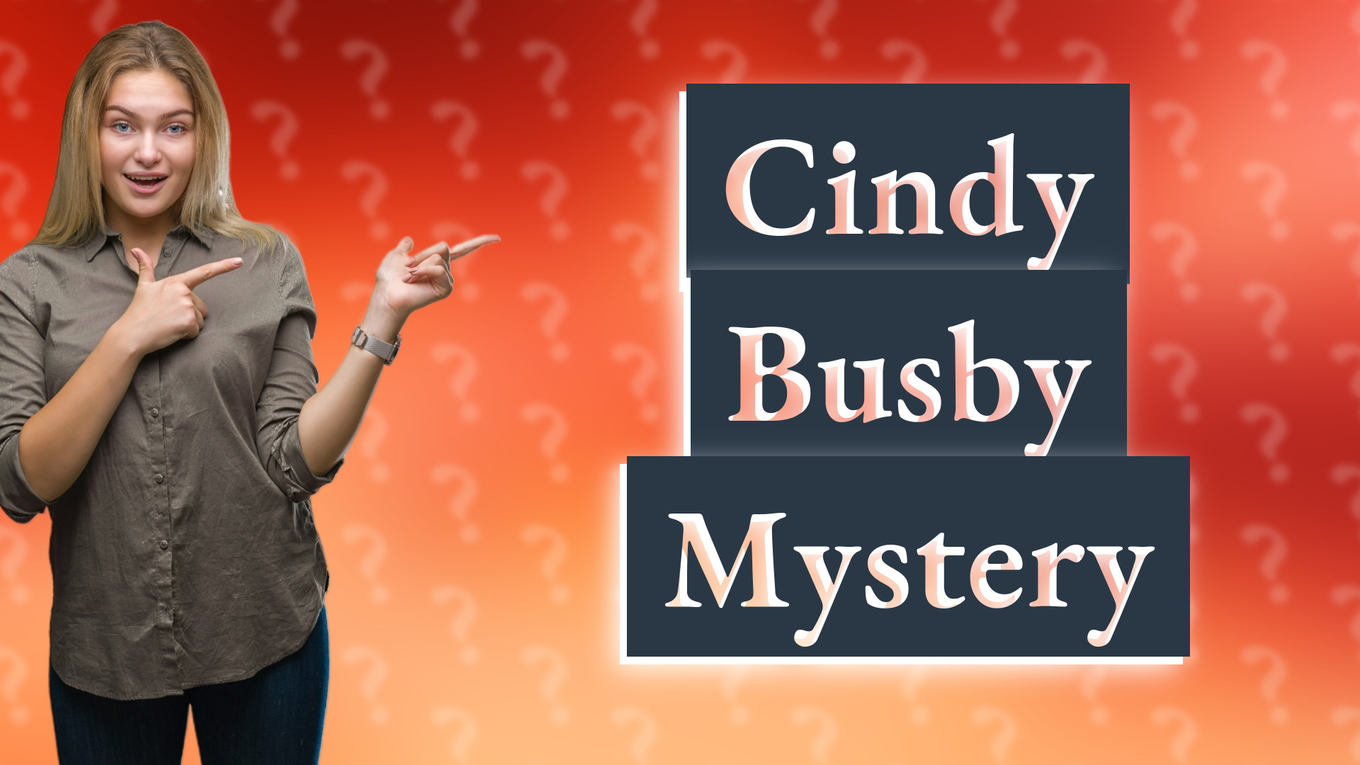 Cindy Busby Mystery