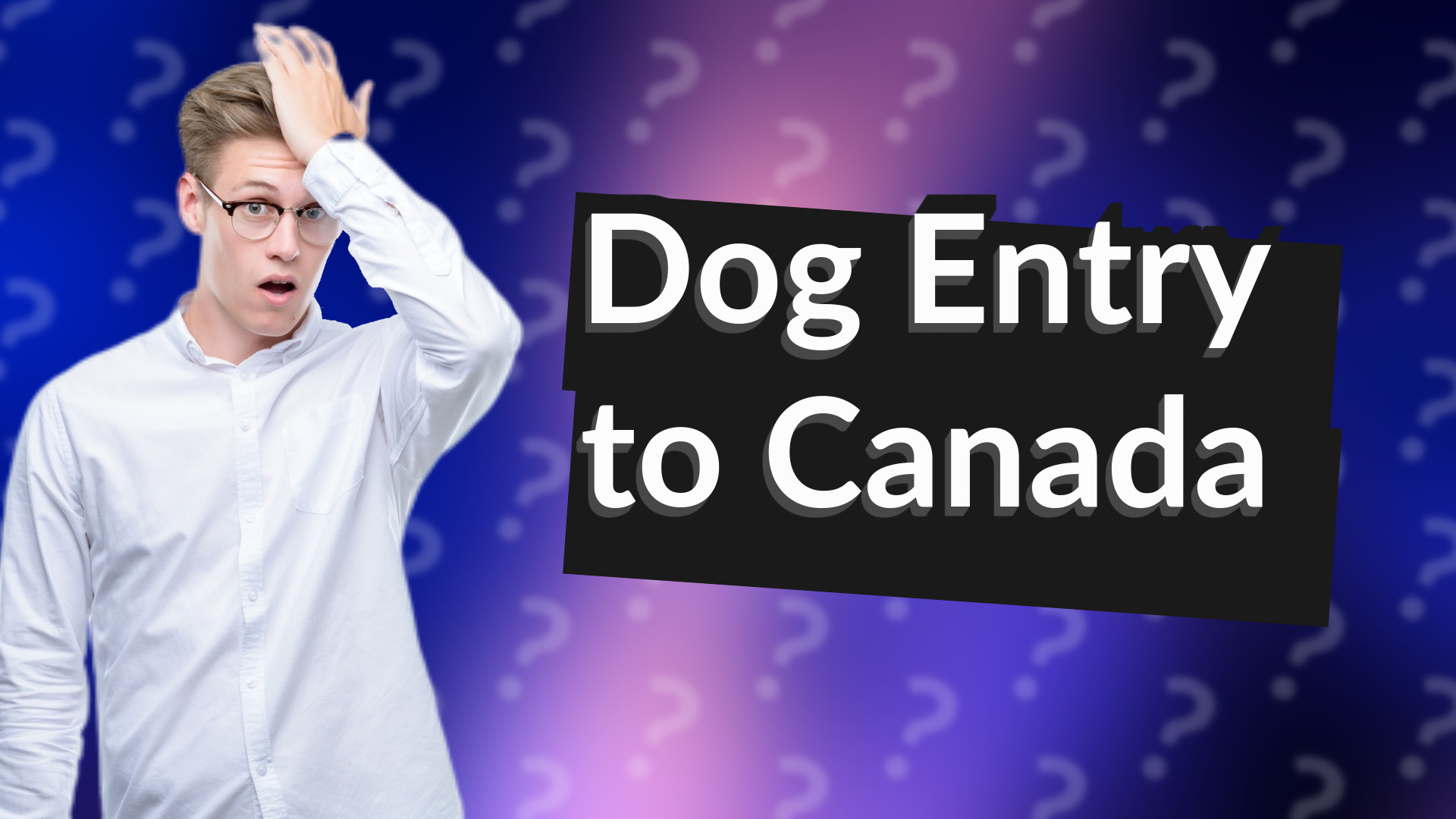Dog Entry to Canada