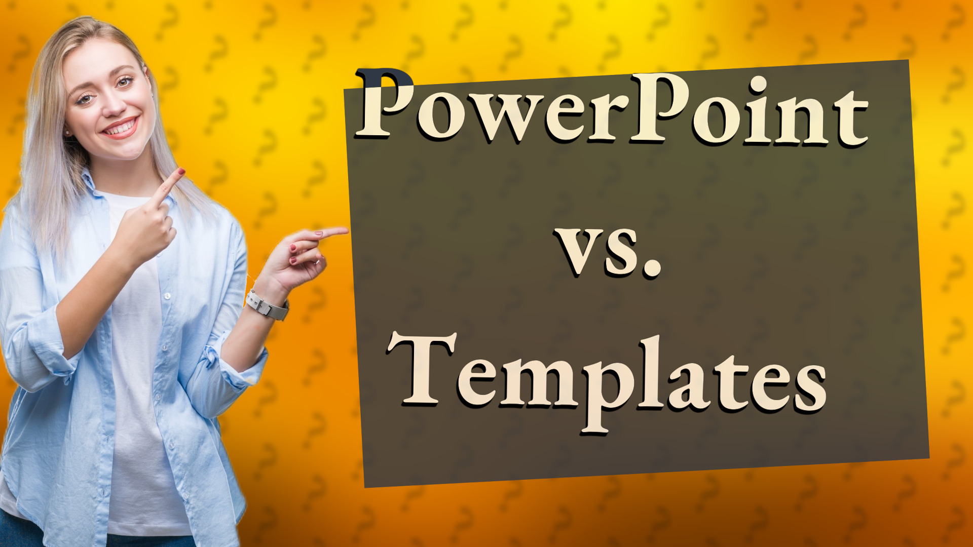 PowerPoint vs. Templates