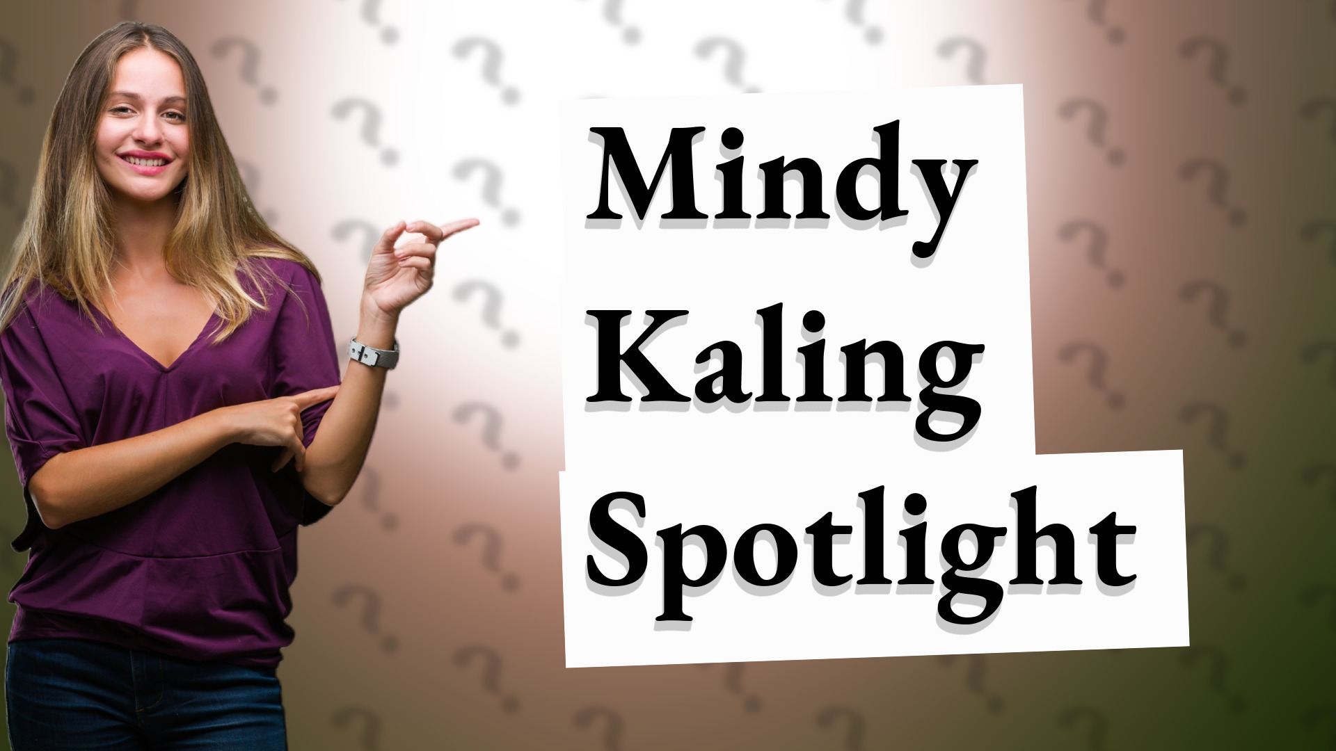 Mindy Kaling Spotlight
