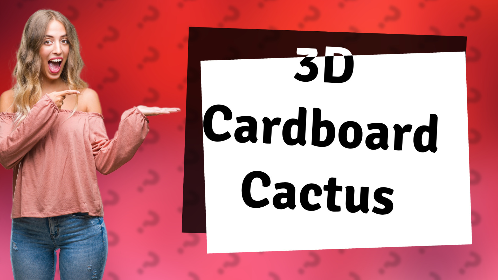 3D Cardboard Cactus