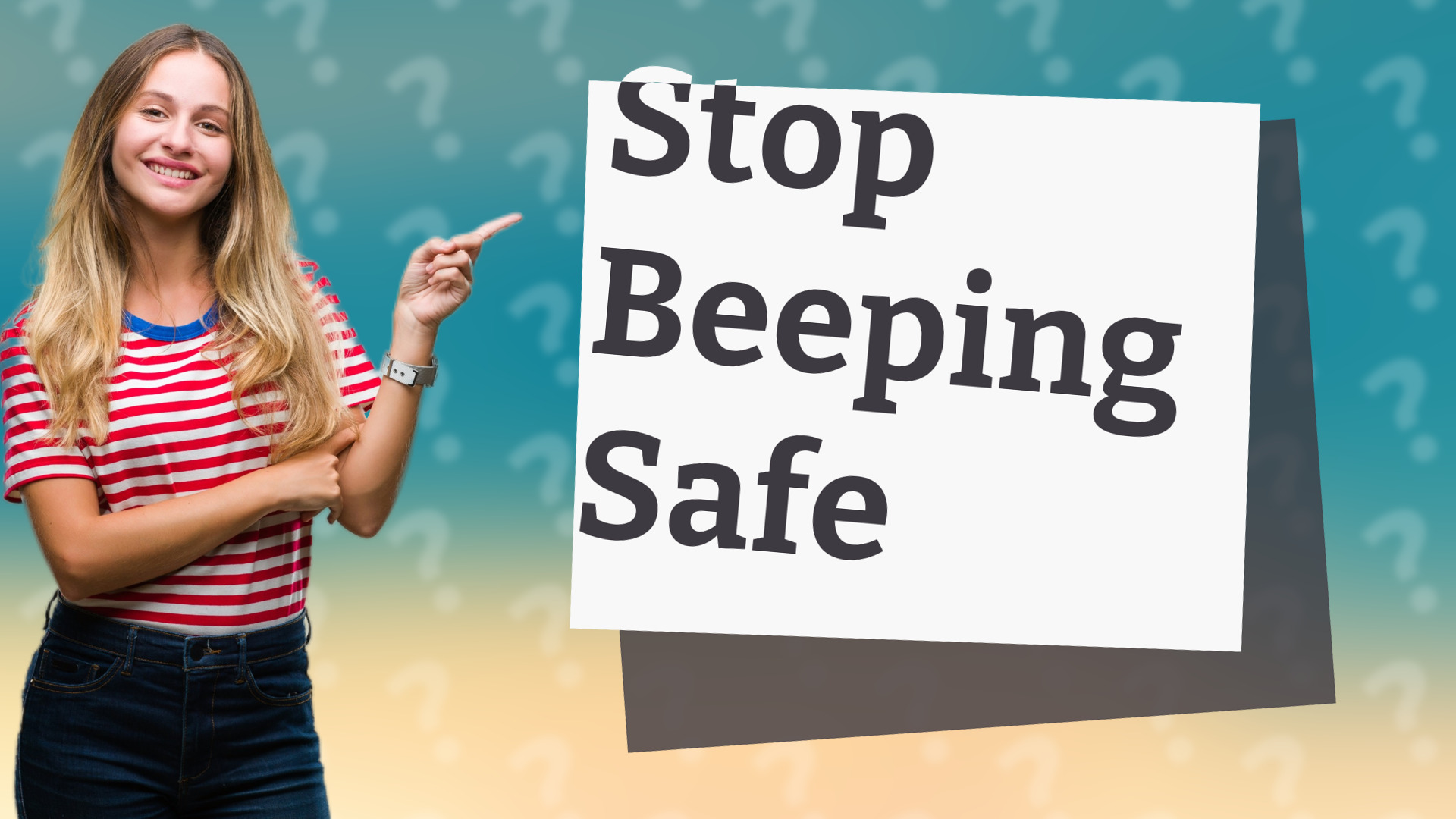 Stop Beeping Safe