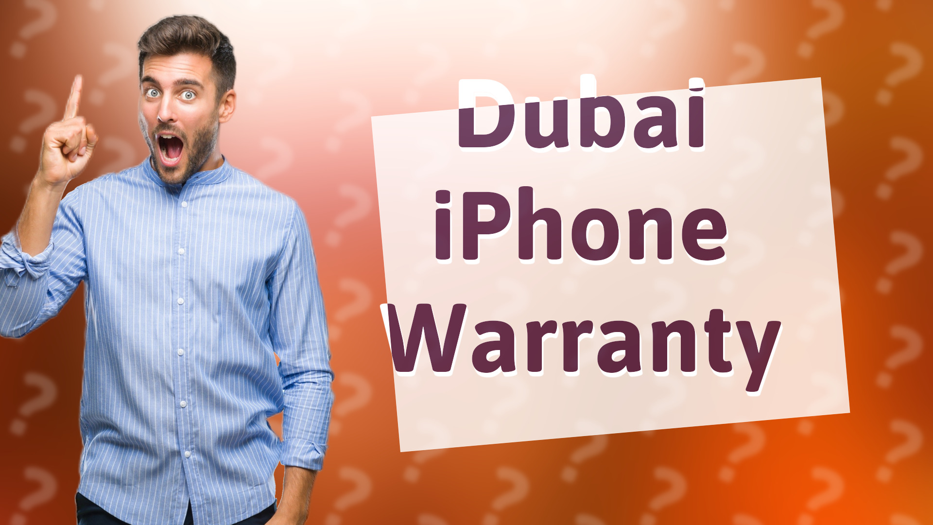 Dubai iPhone Warranty