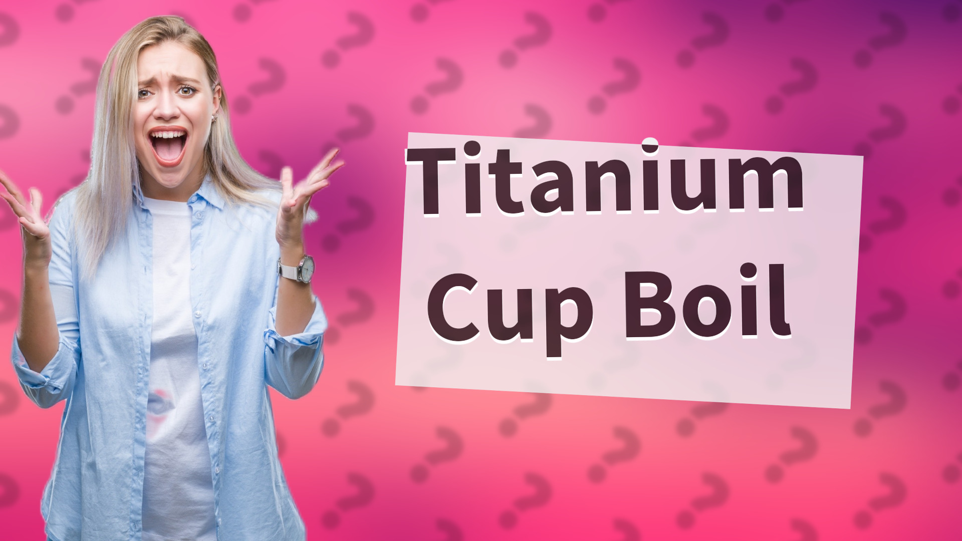 Titanium Cup Boil