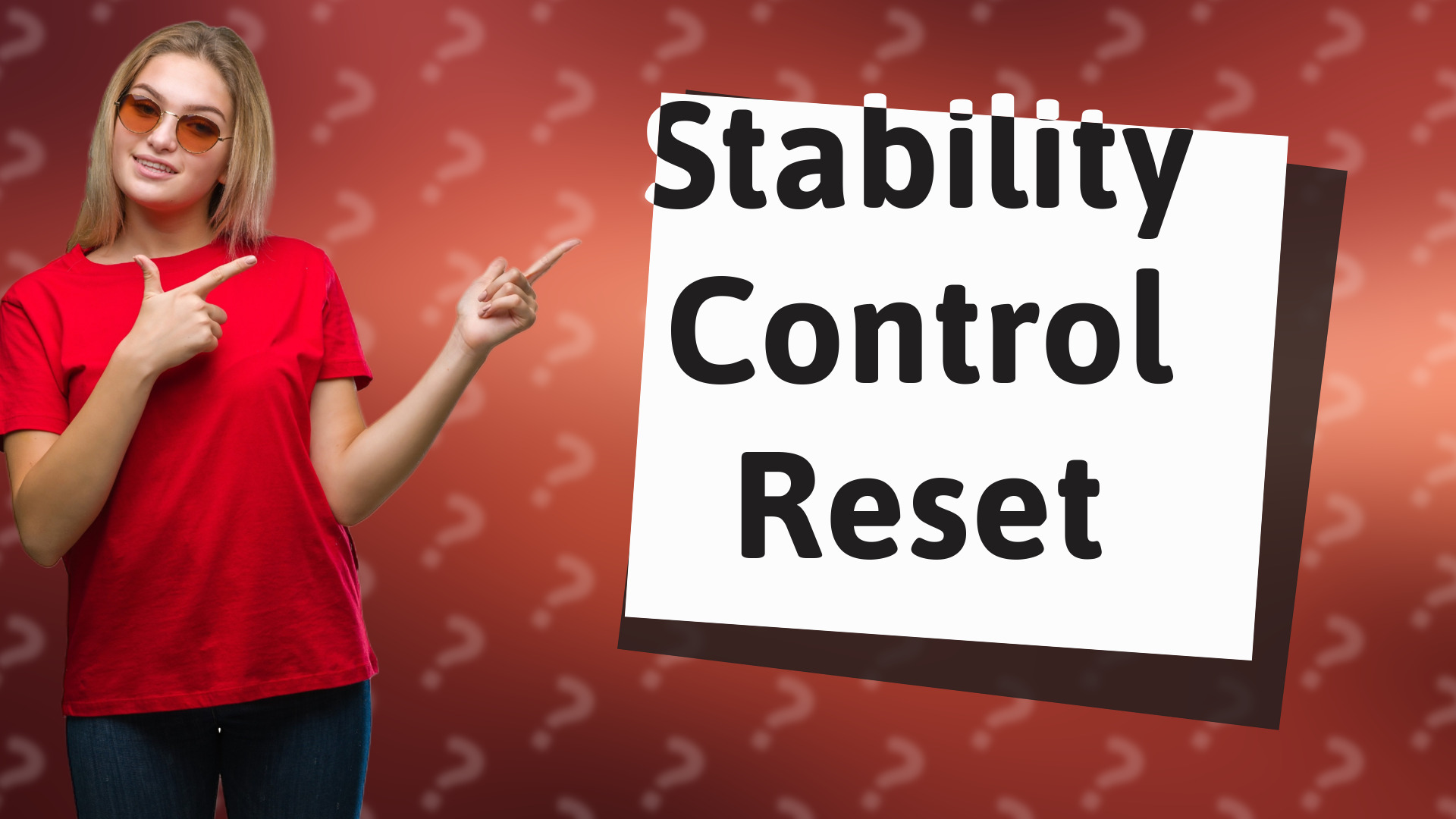Stability Control Reset