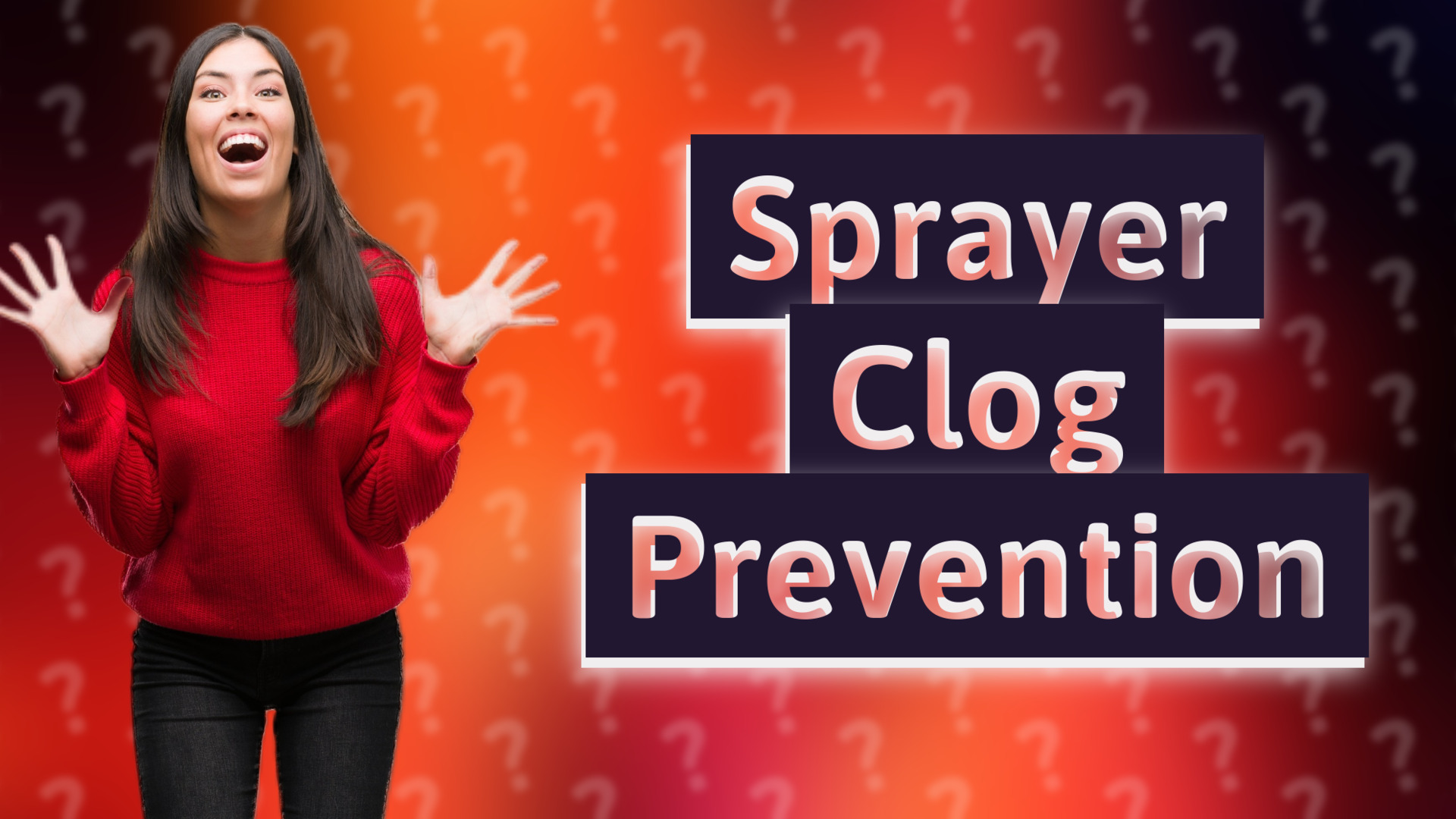 Sprayer Clog Prevention