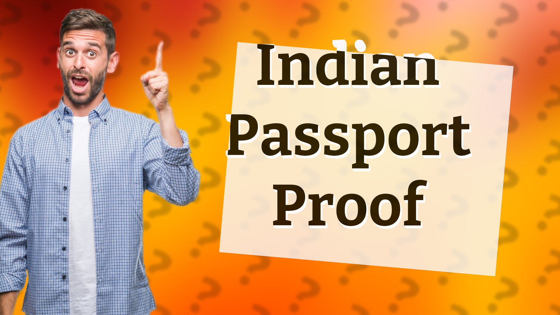 Indian Passport Proof