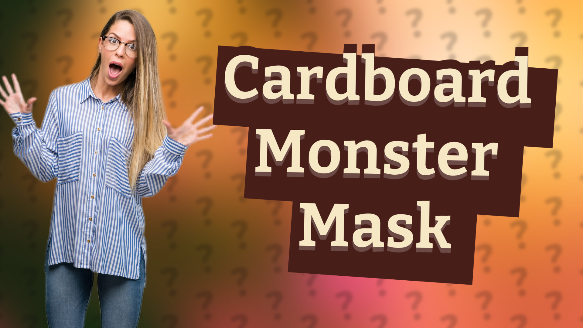 Cardboard Monster Mask