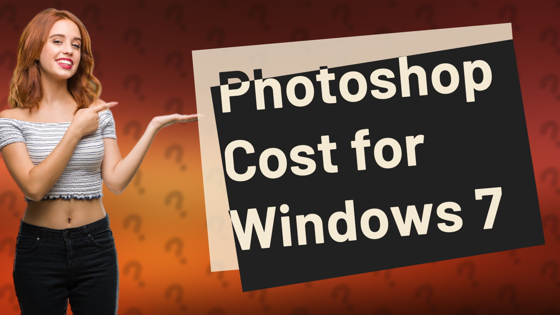 Photoshop Cost for Windows 7