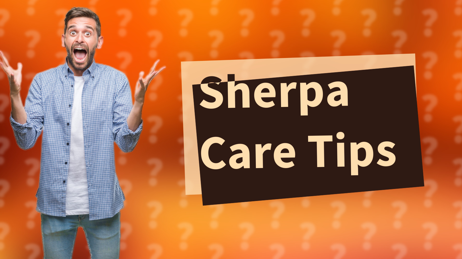 Sherpa Care Tips