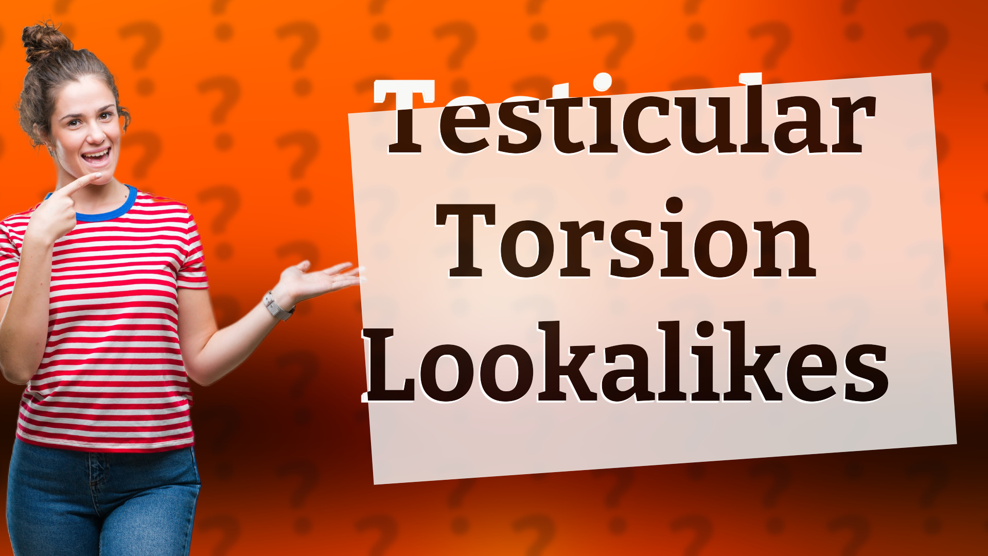 Testicular Torsion Lookalikes