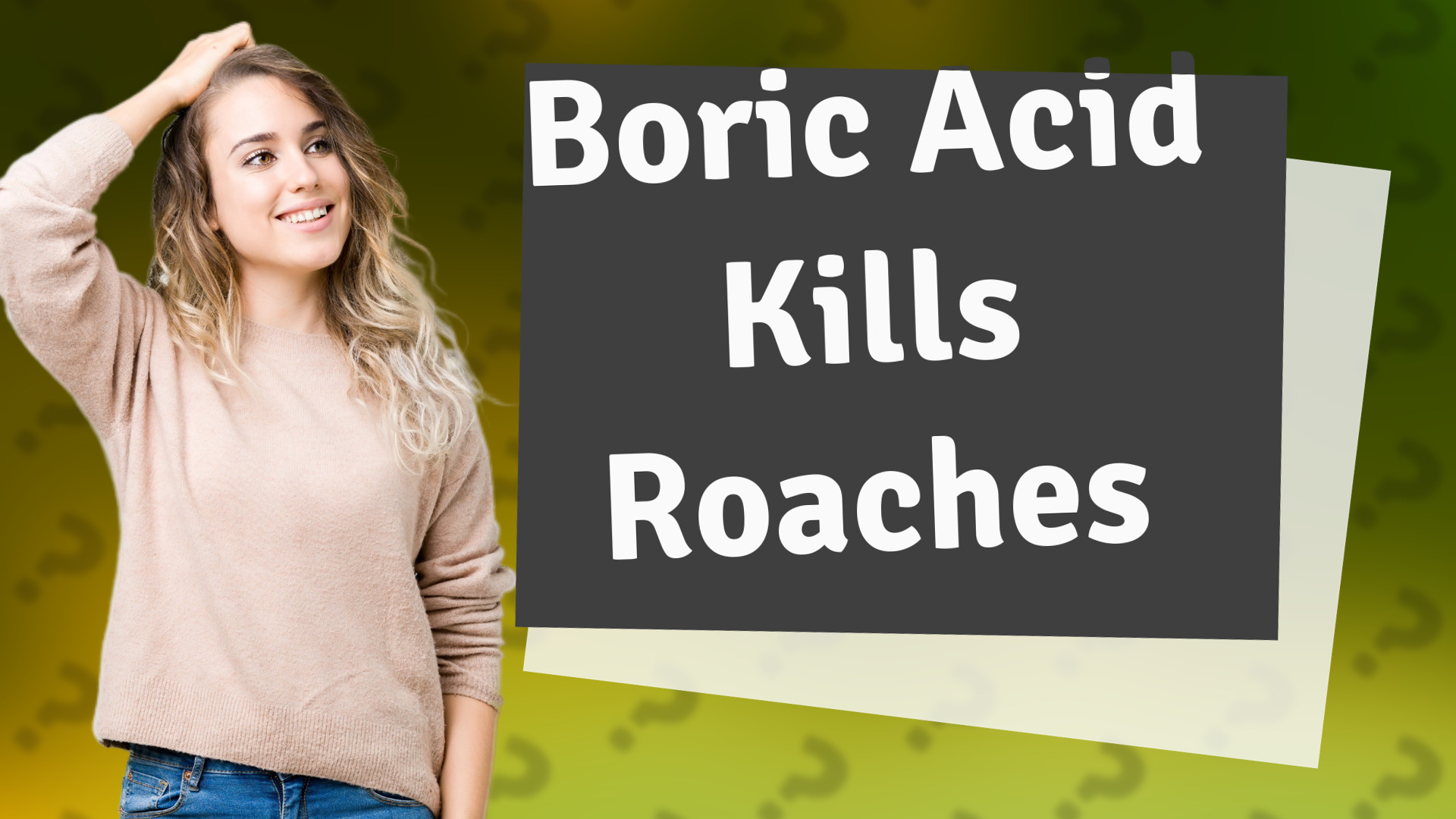 Boric Acid Kills Roaches