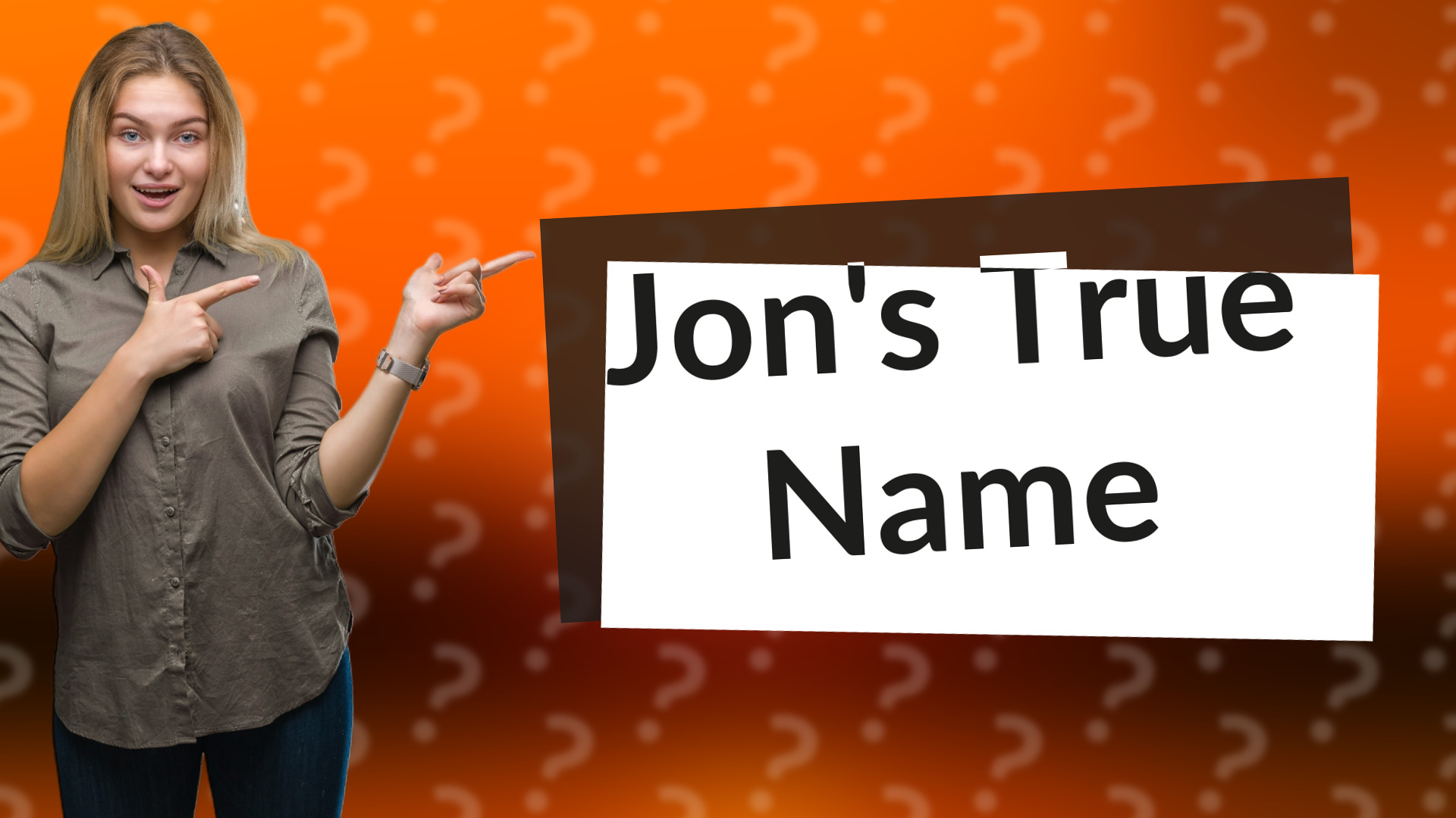 Jon's True Name